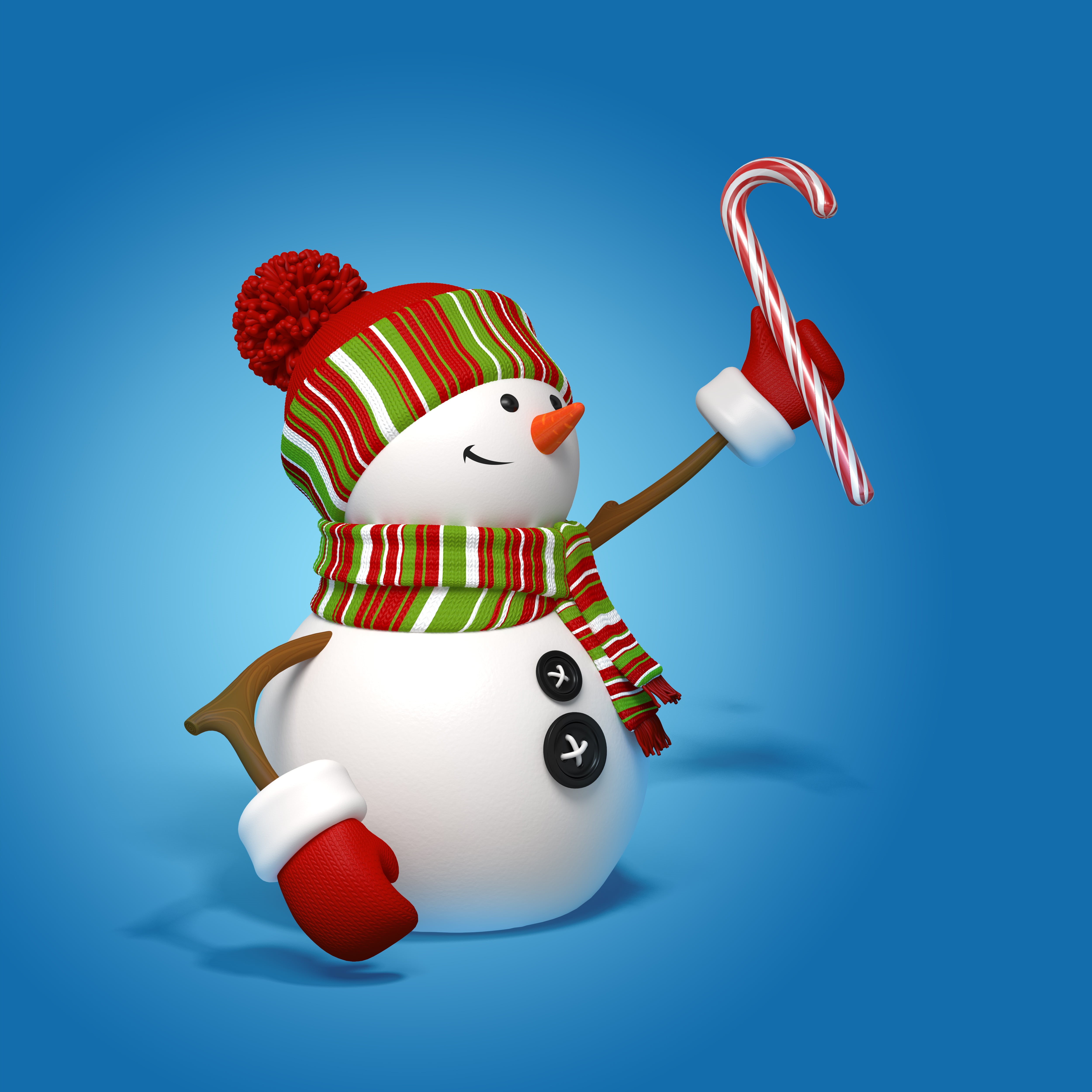 decoration, ice, cold - Temperature, hat, scarf, year, holding, carrot, white color, symbol, no people, winter, illustration, sweet food, snowball, colored background, Phone HD Wallpaper