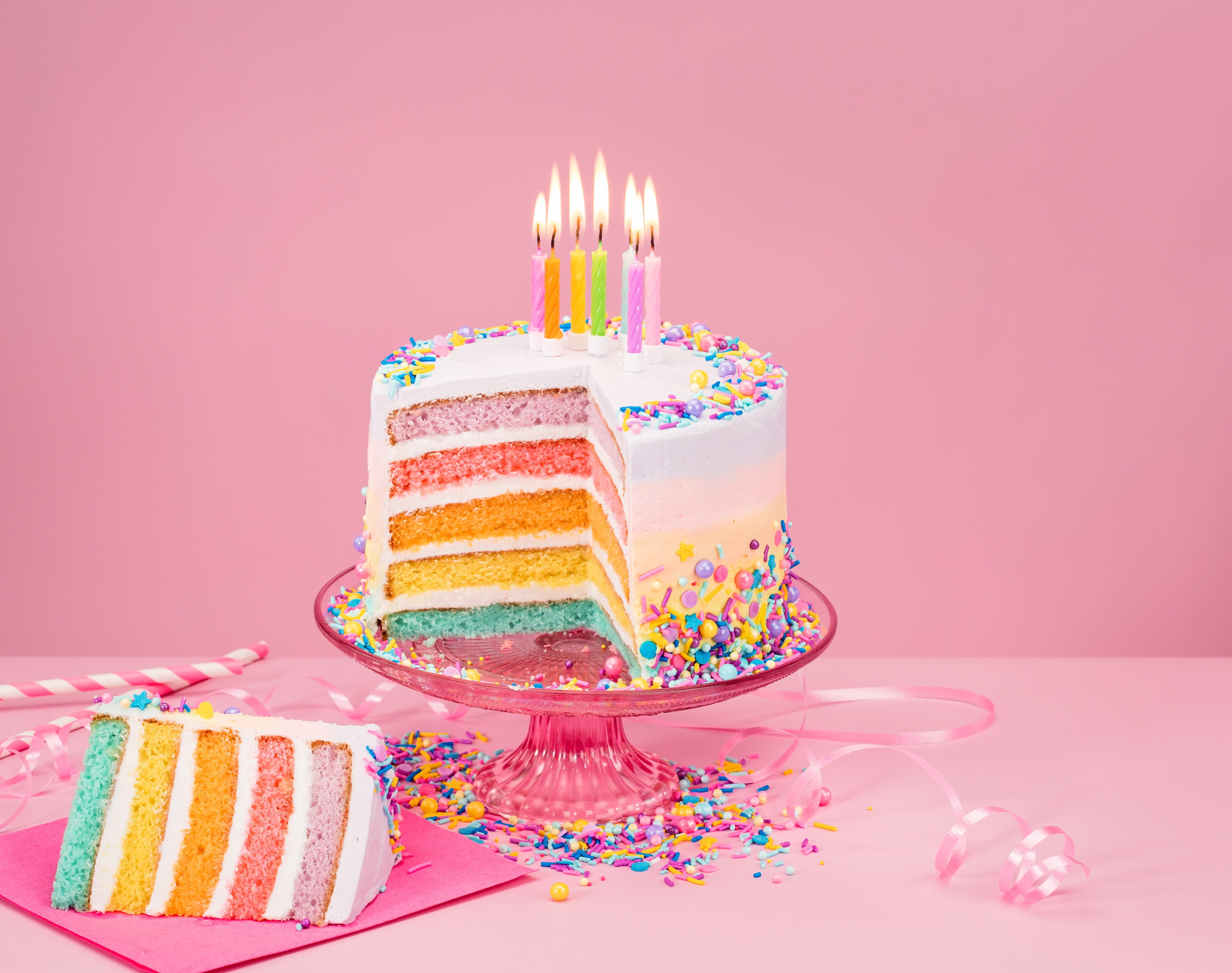 Holiday, Cake, Pastry, Birthday, 4K, Still Life, Candle, HD Wallpaper
