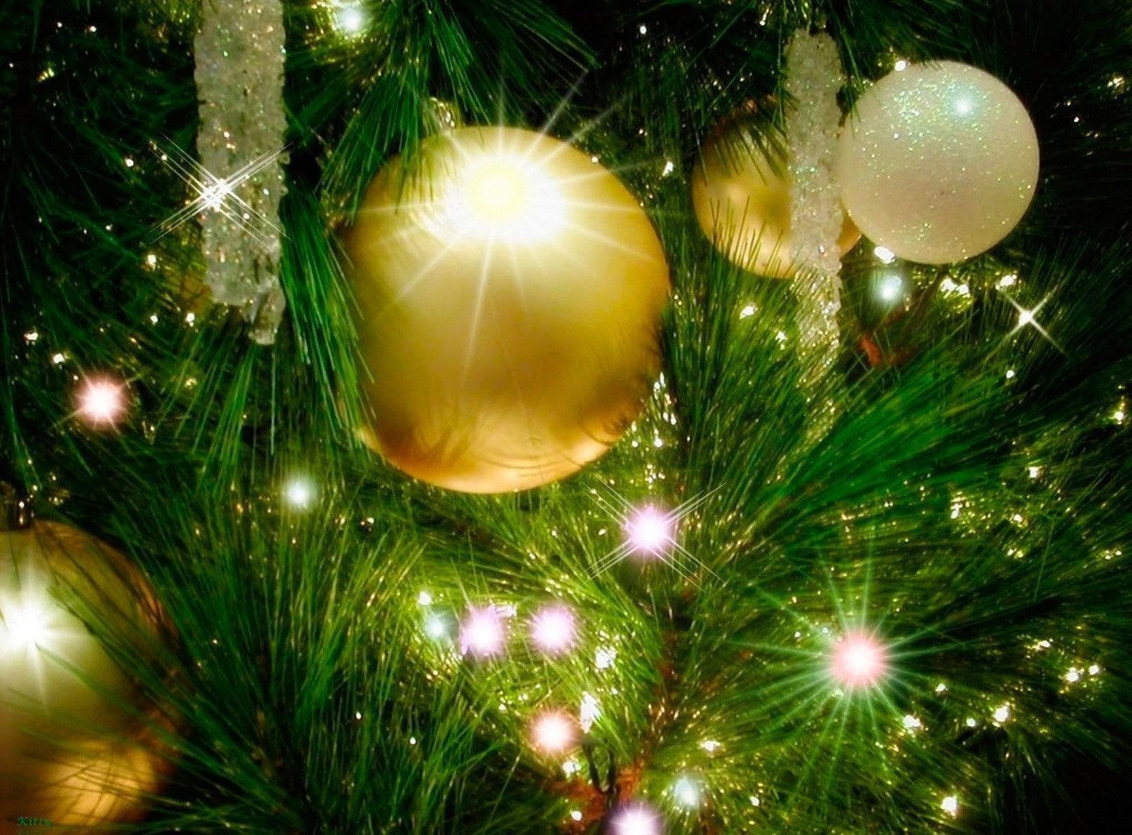 new, tree, christmas, decorations, new year, holiday, 720P, year, garland, christmas decorations, christmas tree, HD Wallpaper