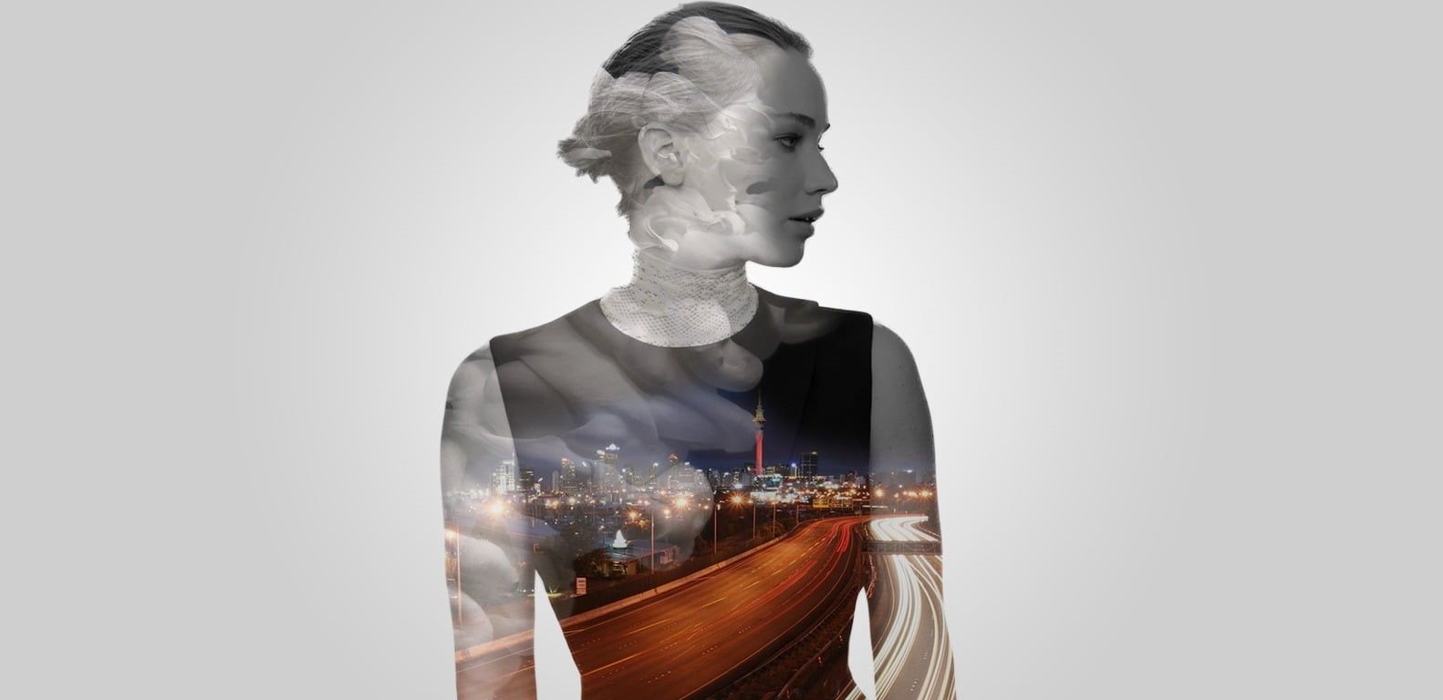 multiple exposure, architecture, digital composite, lifestyles, waist up, Jennifer Lawrence, white background, s, built structure, women, communication, HD Wallpaper