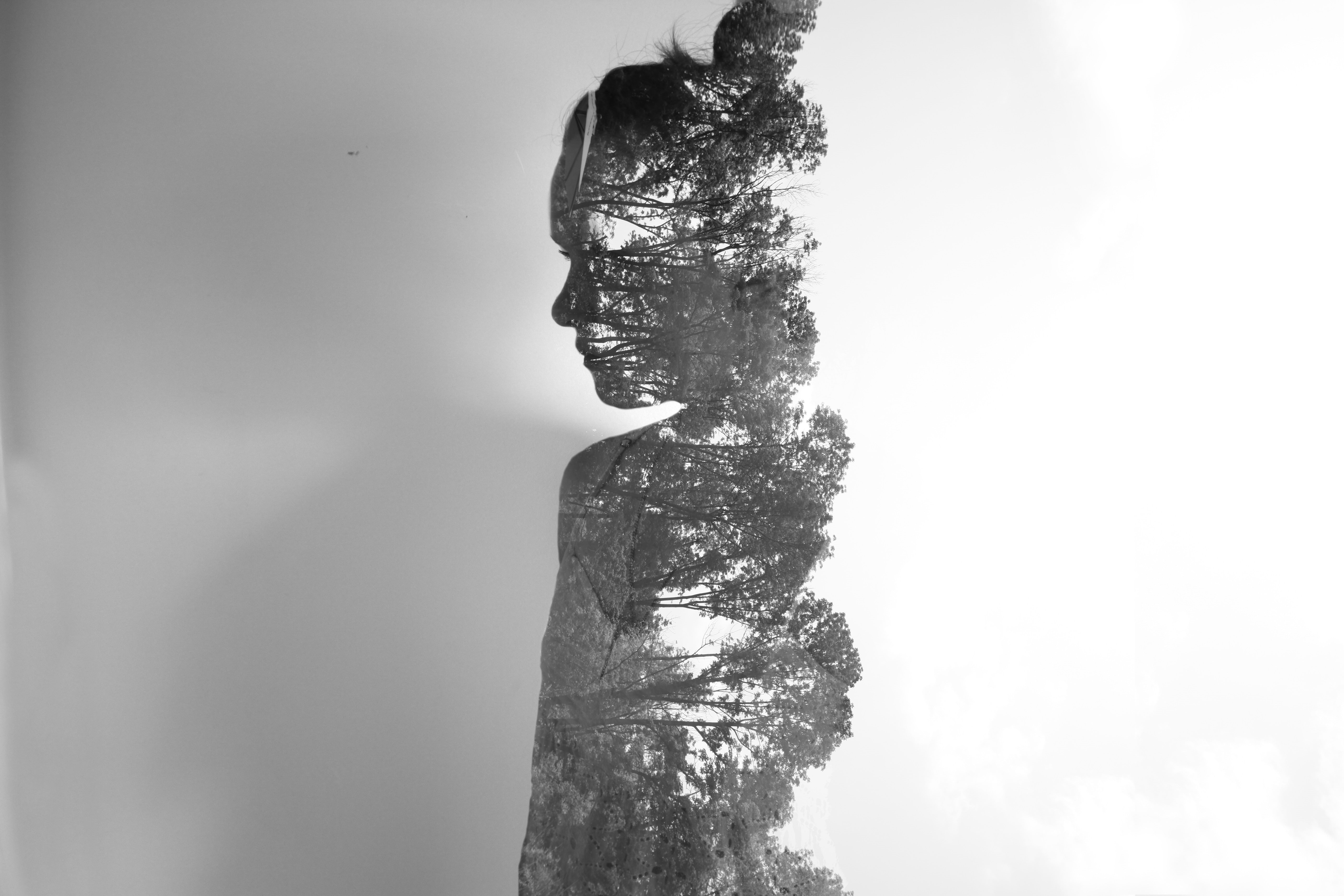 one person, nature, human face, standing, portrait, hairstyle, lifestyles, profile view, digital composite, real people, beautiful woman, 5K, women, multiple exposure, HD Wallpaper
