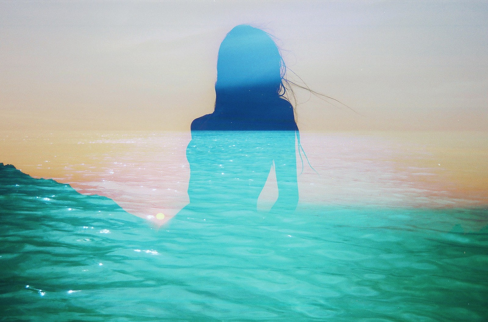 day, nature, waterfront, sky, double exposure, no people, water, beauty in nature, pool, scenics - nature, swimming, reflection, sea, 720P, blue, horizon, HD Wallpaper