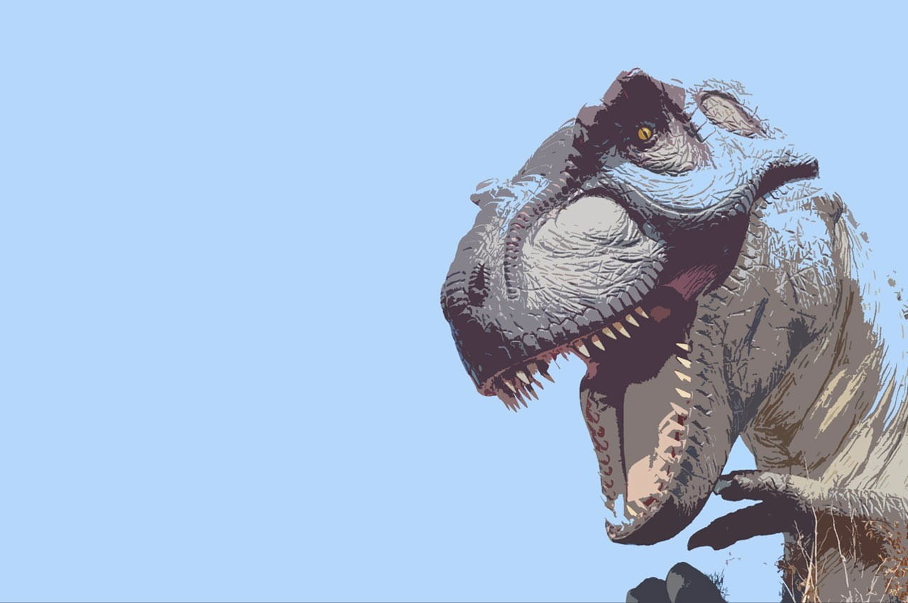 blue, teeth, tyrannosaurus Rex, 720P, art and craft, nature, carnivore, dinosaur, reptile, extinct, animal body part, paleontology, wildlife, background, HD Wallpaper