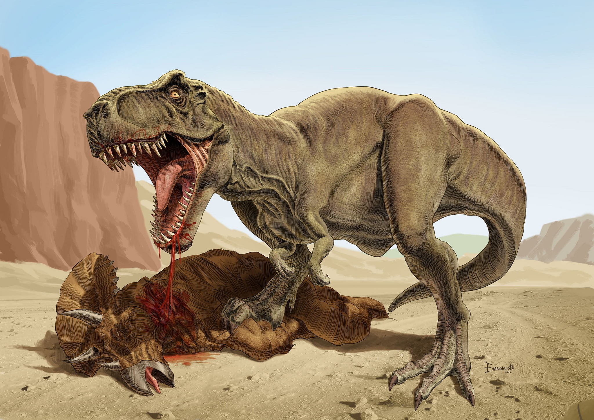 large, sand, reptile, animal, rex, arid climate, no people, domestic animals, carnivore, roar, wildlife, three Dimensional, day, animal wildlife, mouth open, HD Wallpaper