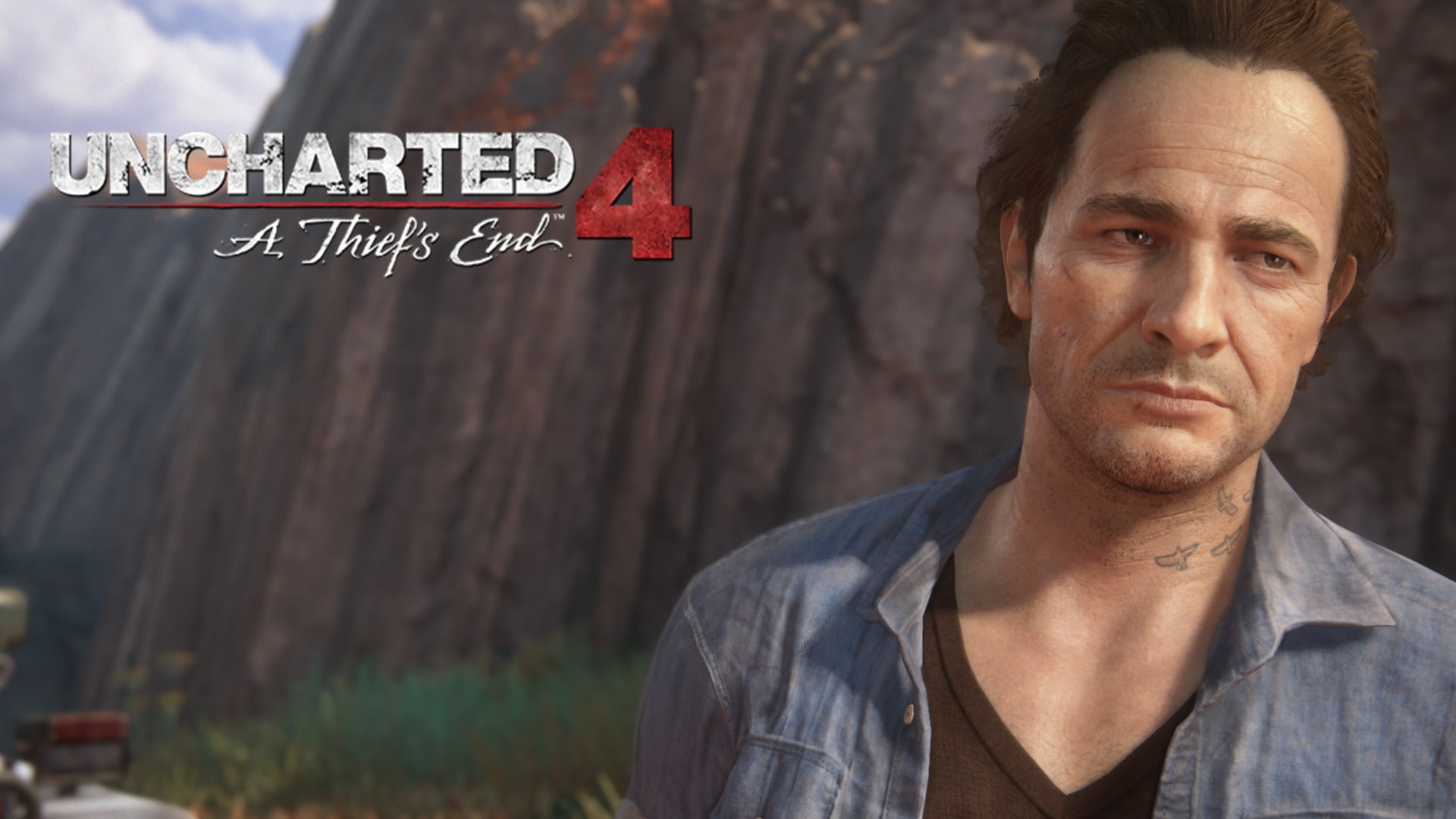 Uncharted 4: A Thiefs End, front view, sign, looking at camera, portrait, 1080P, real people, focus on foreground, close-up, western script, communication, HD Wallpaper