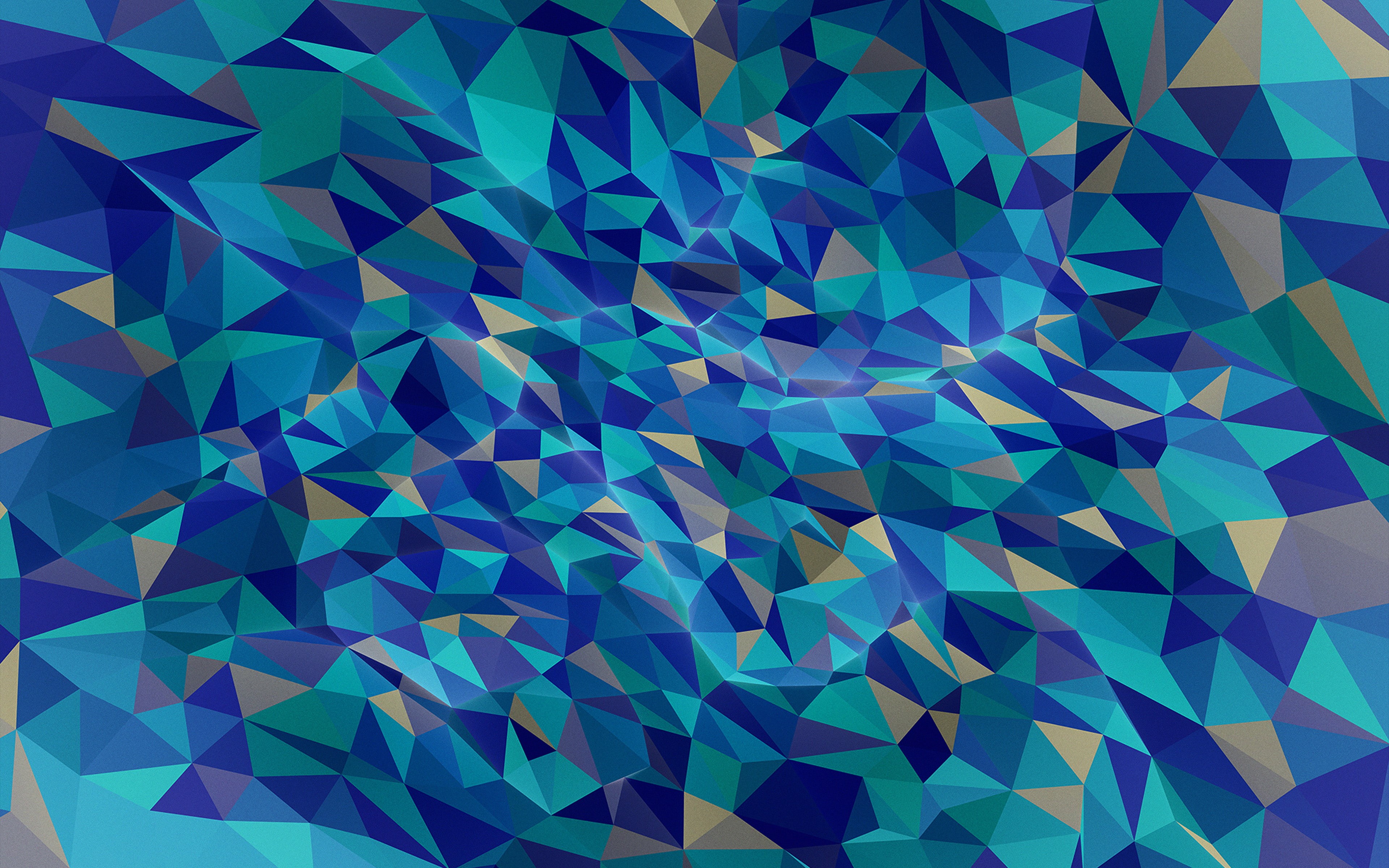 metaphysics, pattern, blue, 4K, polygon, olsson, hampus, art, HD Wallpaper