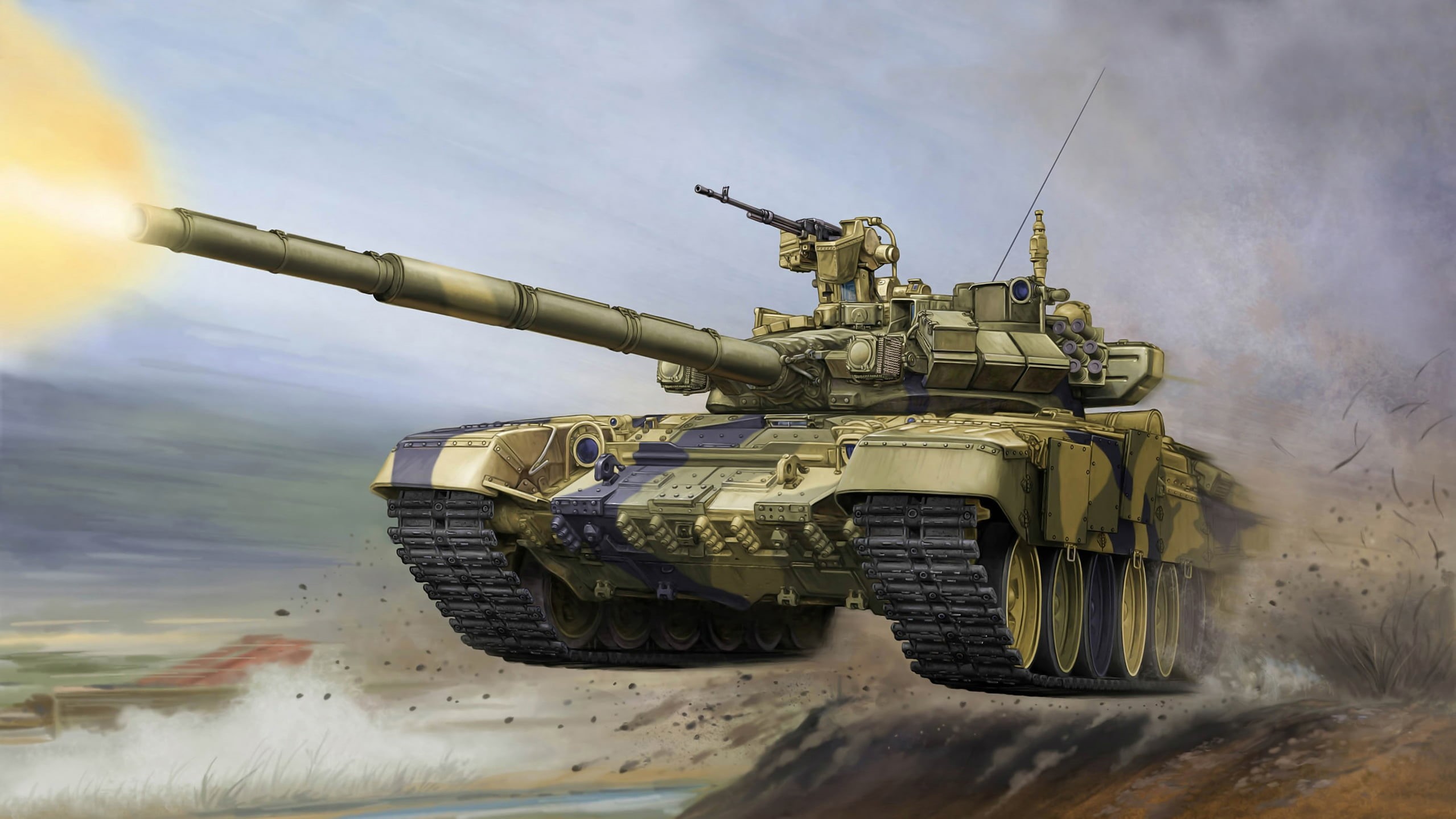 violence, conflict, camouflage, turret, art, main, army, russia, power, battlefield, jump, armored Tank, 1080P, world War II, cannon, fighting, exercises, HD Wallpaper
