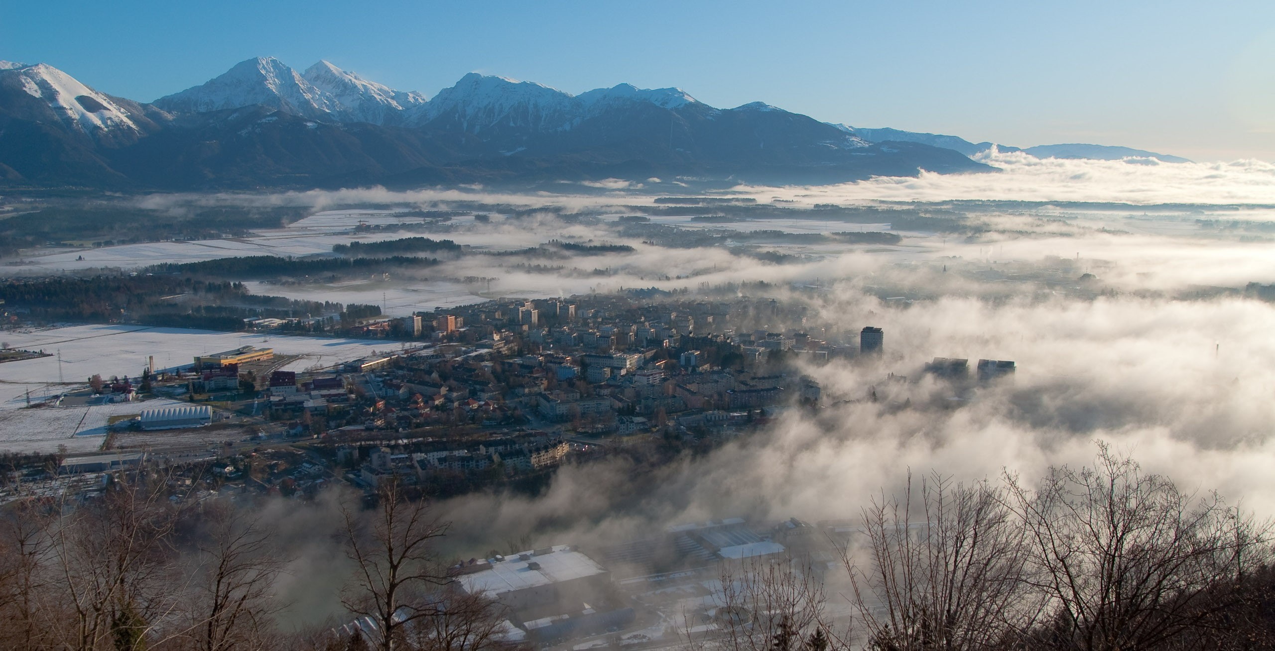 2K, mountains, Slovenia, Kranj, winter, HD Wallpaper
