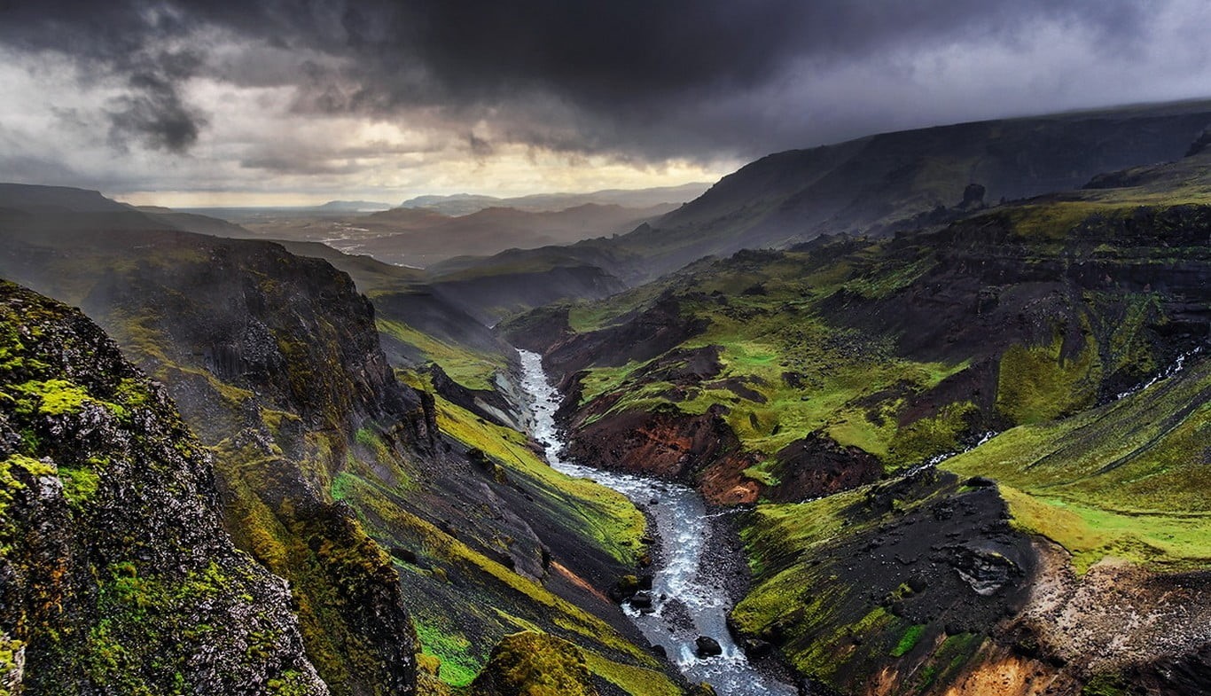 nature, river, environment, landscape, storm, land, beauty in nature, travel destinations, stream - flowing water, scenics - nature, green, cloud - sky, HD Wallpaper