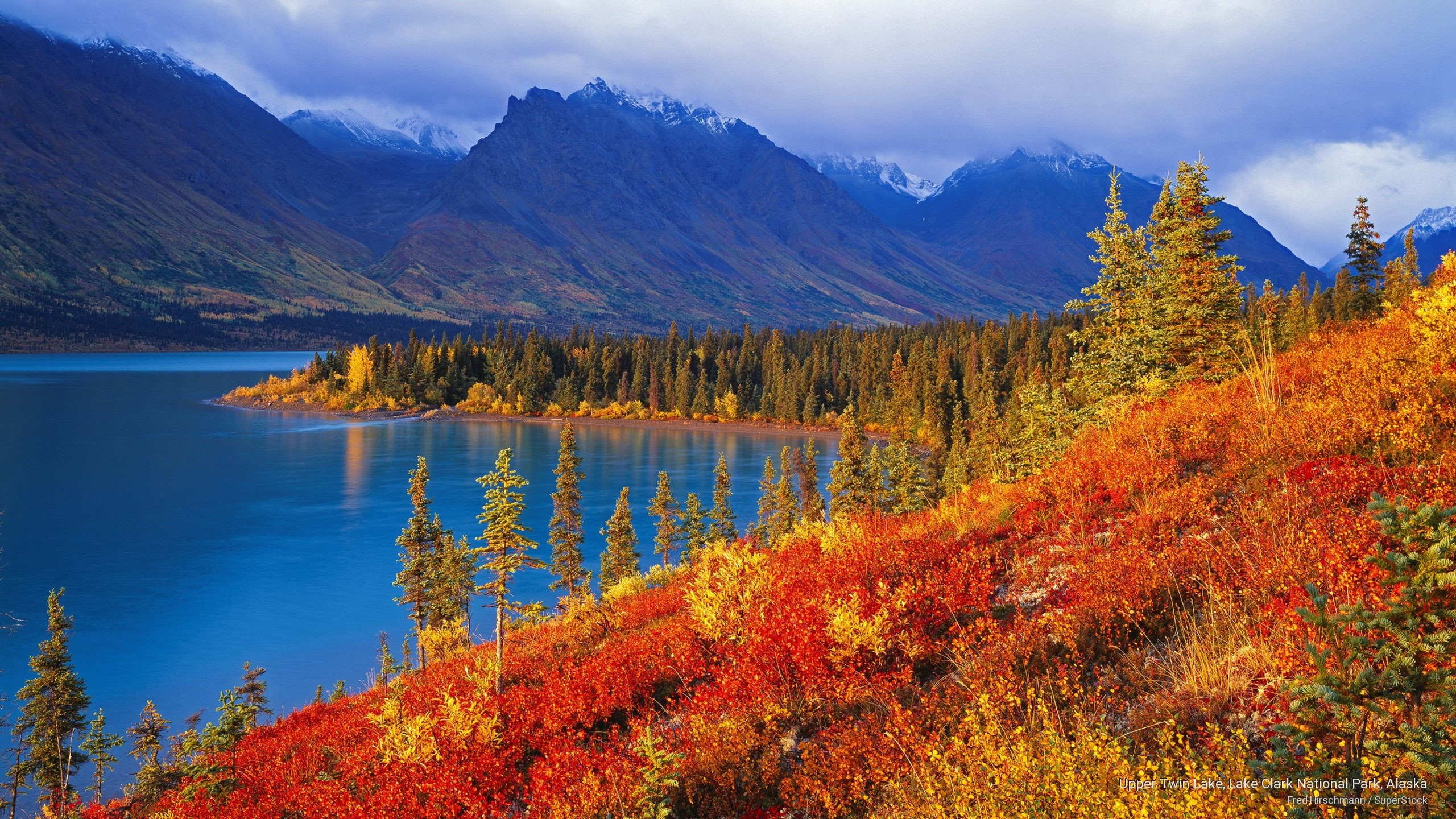 lake, alaska, National Parks, 2K, park, upper, clark, twin, national, HD Wallpaper