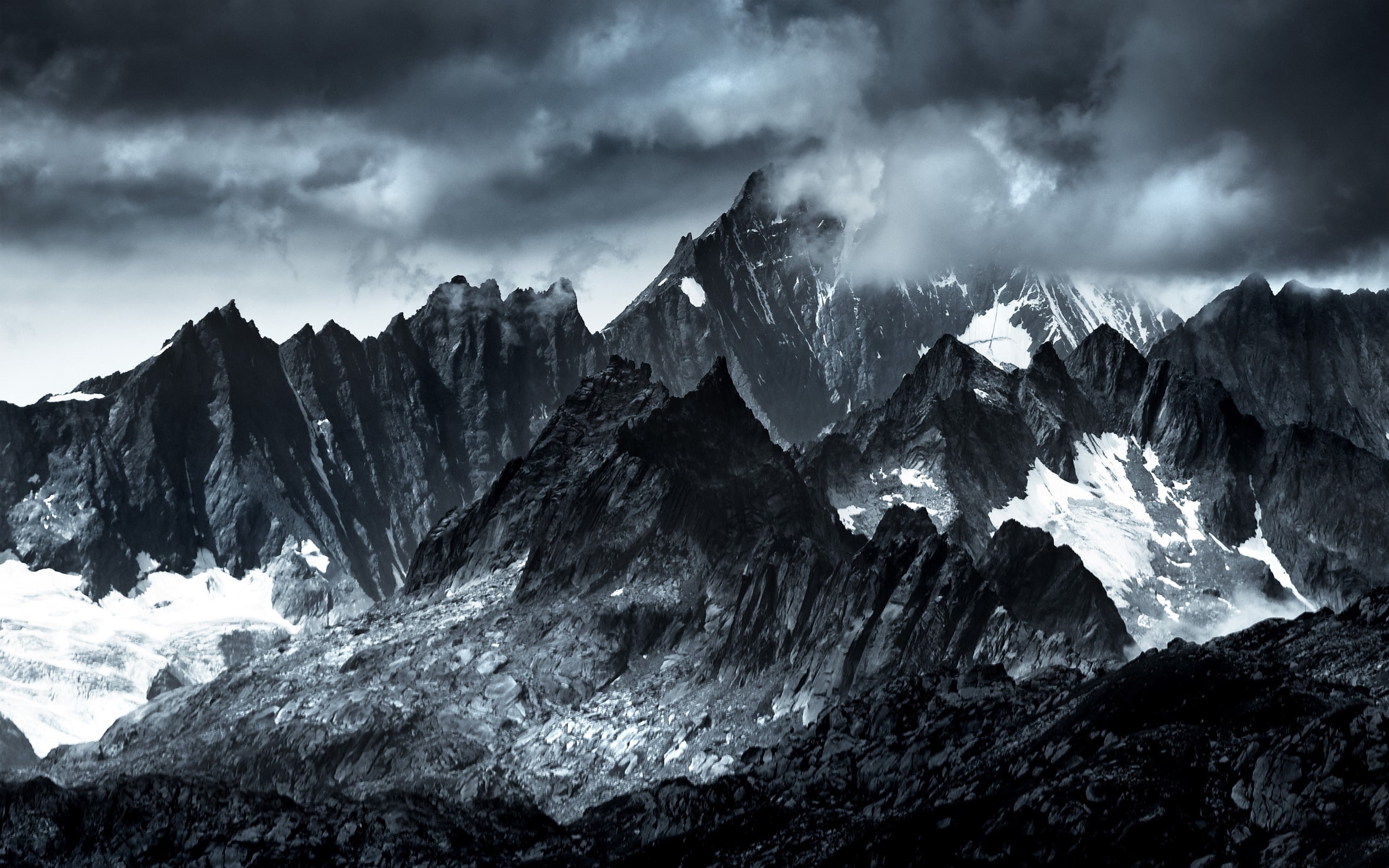 clouds, 2560x1600, nature, photography, mountain, landscape, 2K, HD Wallpaper