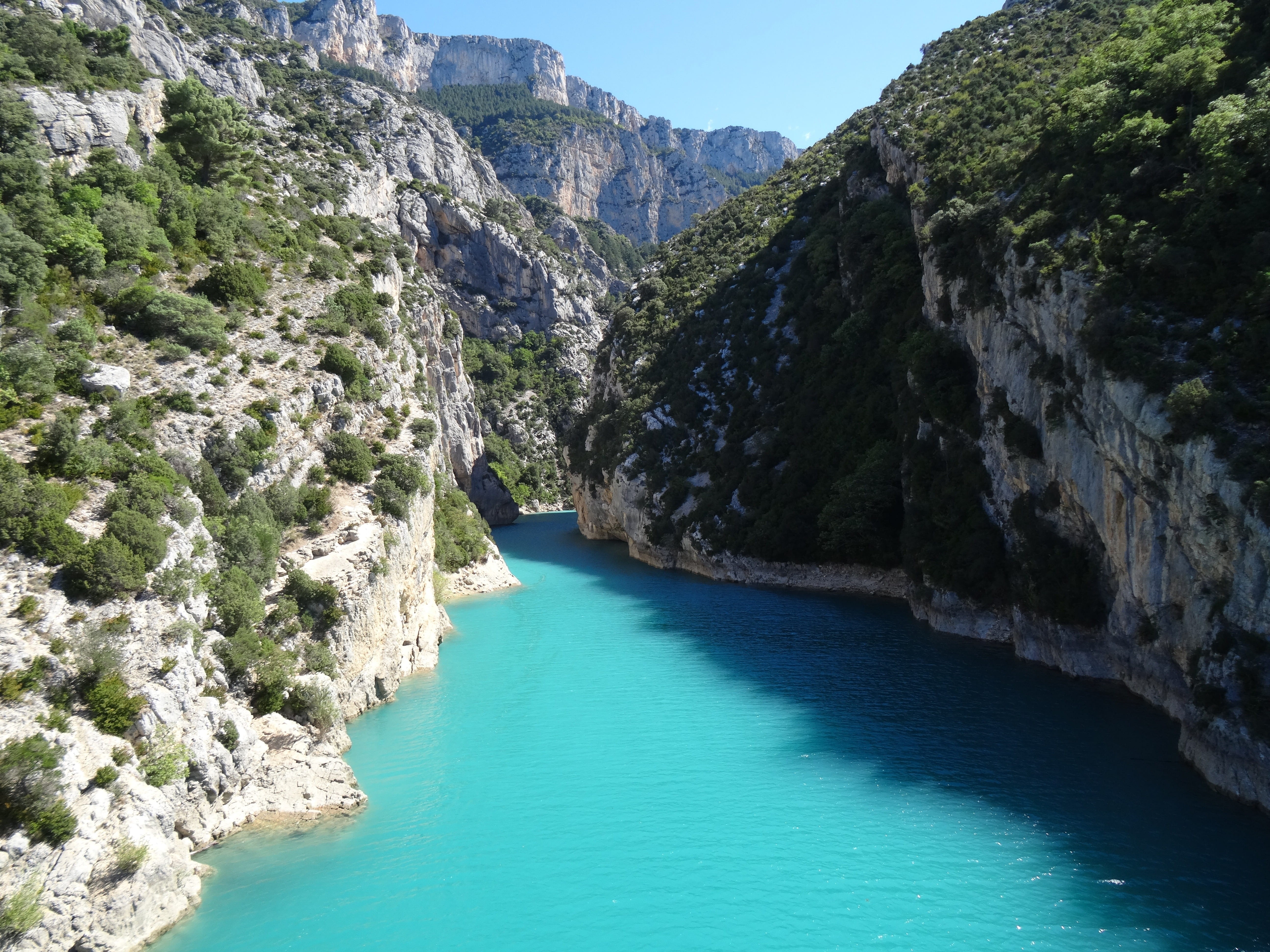 mountain, idyllic, outdoors, cliff, rock - object, lake, Provence, rocks, scenics - nature, tranquility, mountain range, beauty in nature, scenic, europe, HD Wallpaper