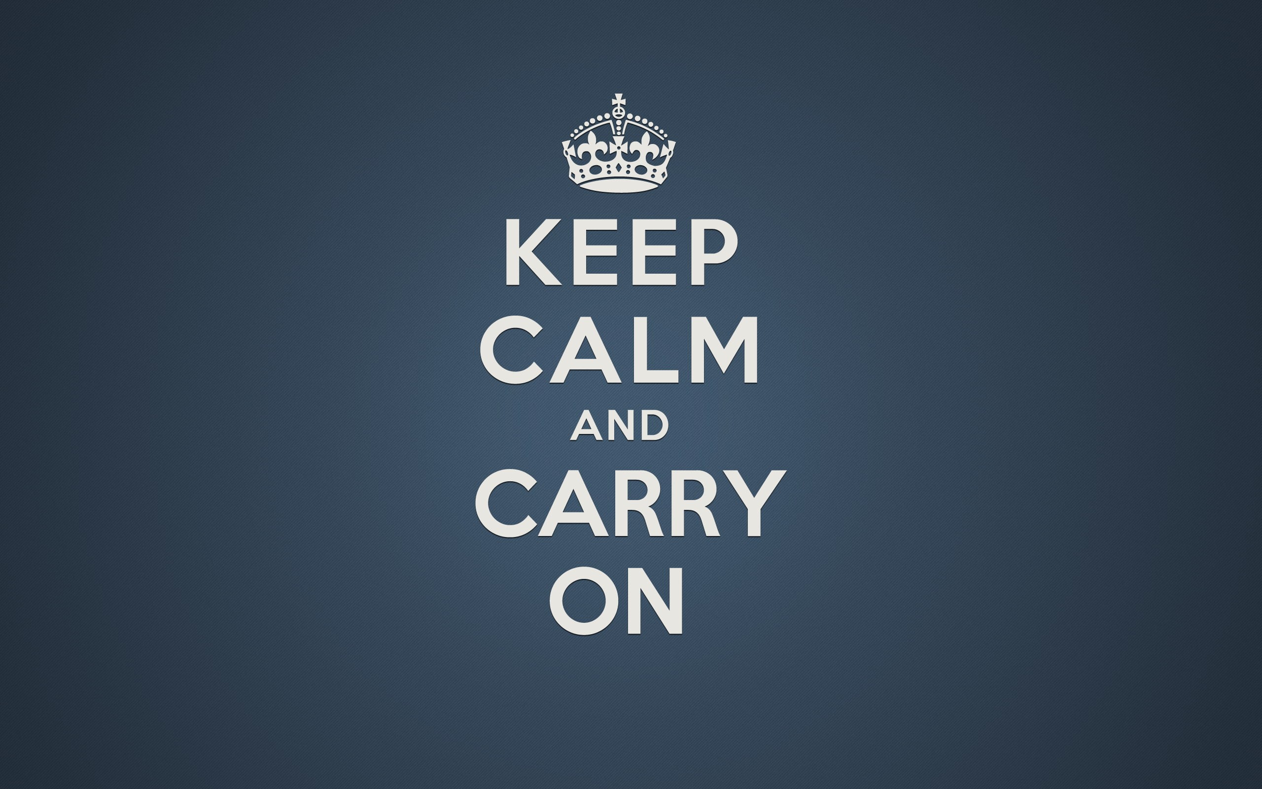typography, simple background, Keep Calm and..., 2K, HD Wallpaper