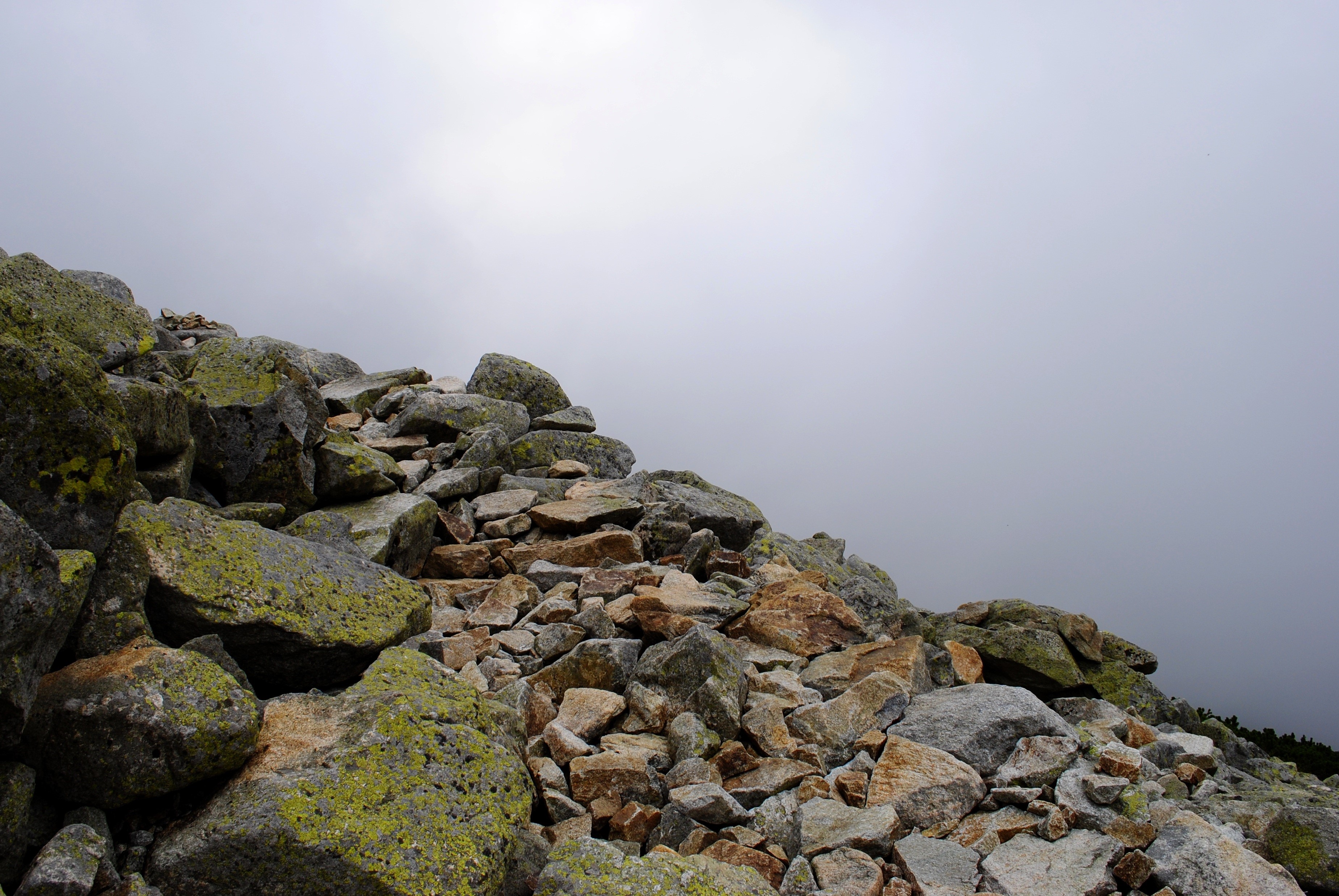 high tatras, no people, road, solid, view, tranquility, beauty in nature, landscape, tranquil scene, nature, cliff, rocky road, environment, scenics - nature, HD Wallpaper