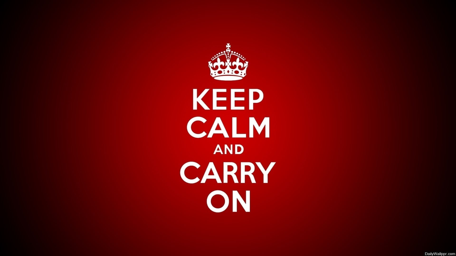 Keep Calm and..., 1080P, typography, red background, HD Wallpaper