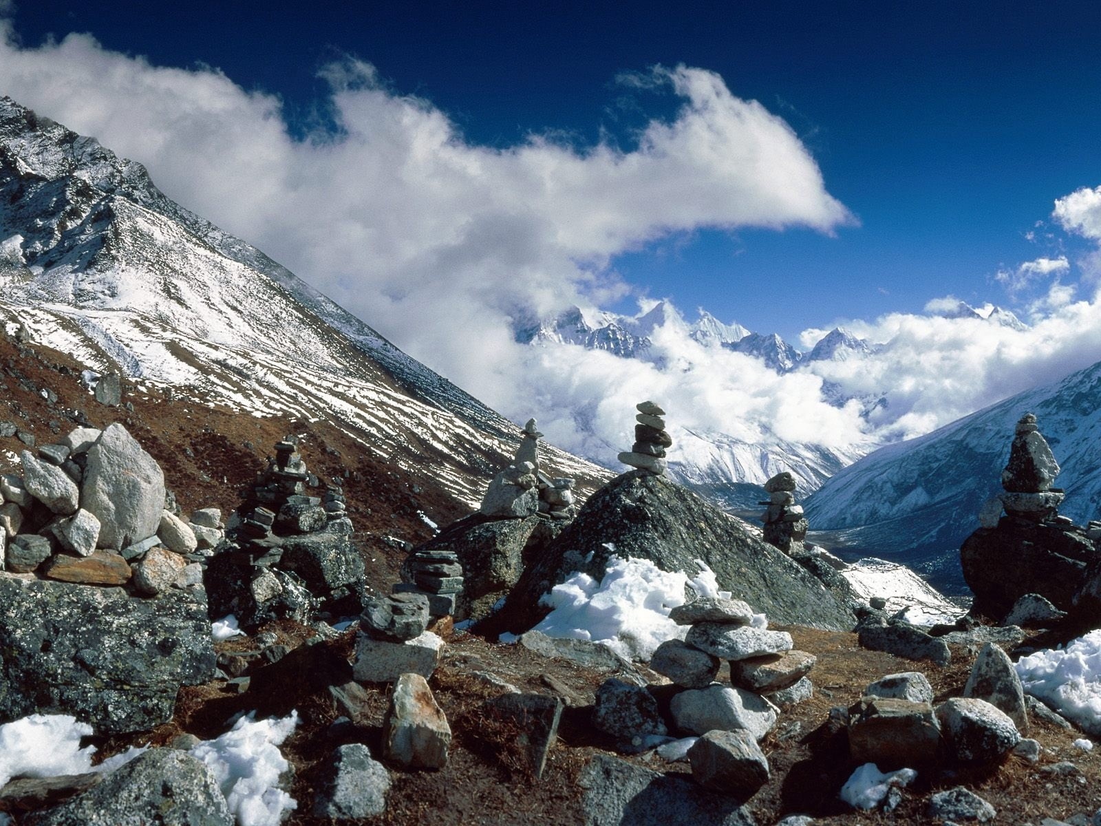 nepal, travel Destinations, mountains, rock, height, beauty In Nature, cold temperature, summer, famous Place, ice, black, snowcapped mountain, sky, tourism, HD Wallpaper