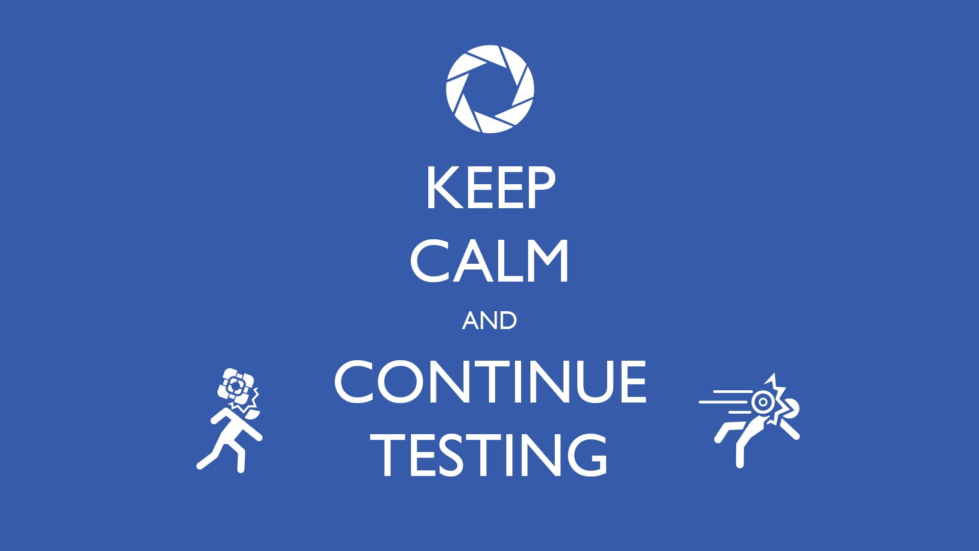 hd, blue, calm, keep, testing, video games, continue, 1080P, HD Wallpaper