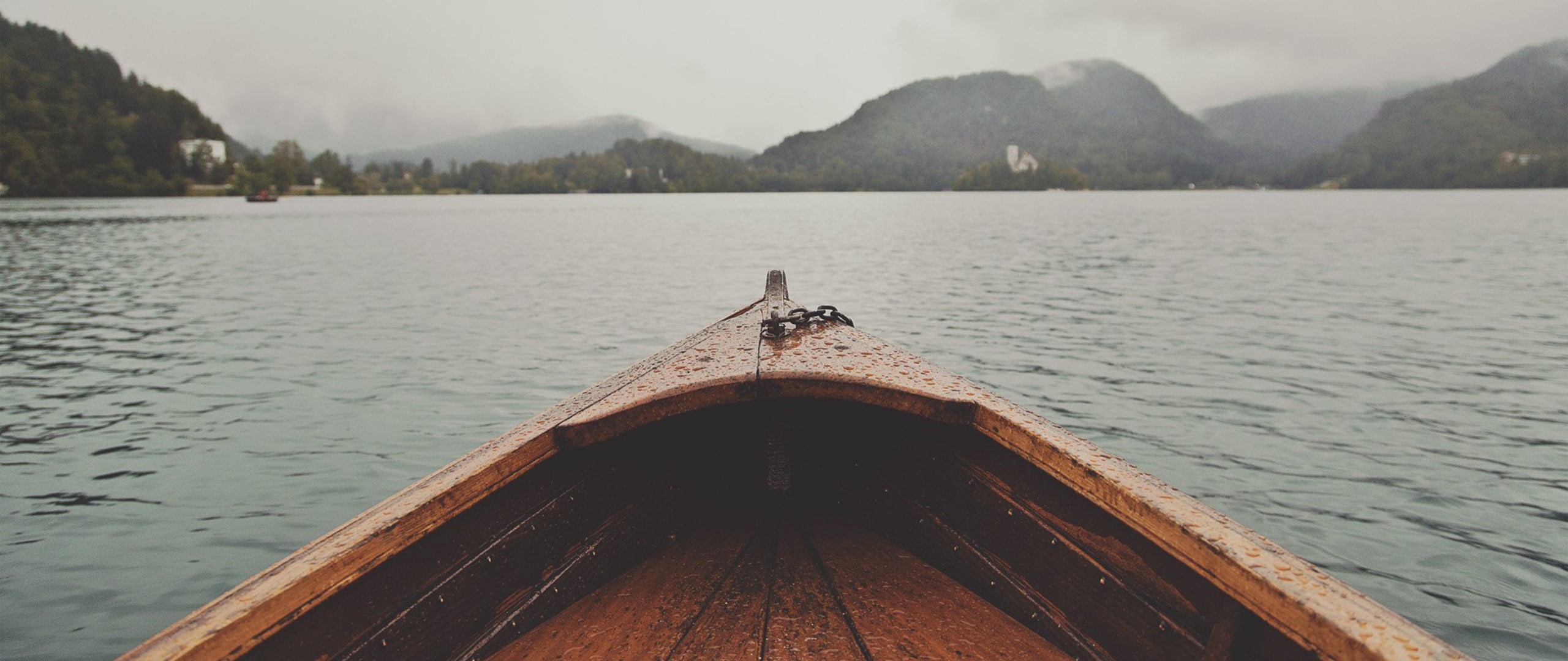 day, mountain, nautical vessel, outdoors, mountain range, nature, ultra-wide, 2K, sky, wood - material, animal themes, scenics - nature, photography, water, HD Wallpaper