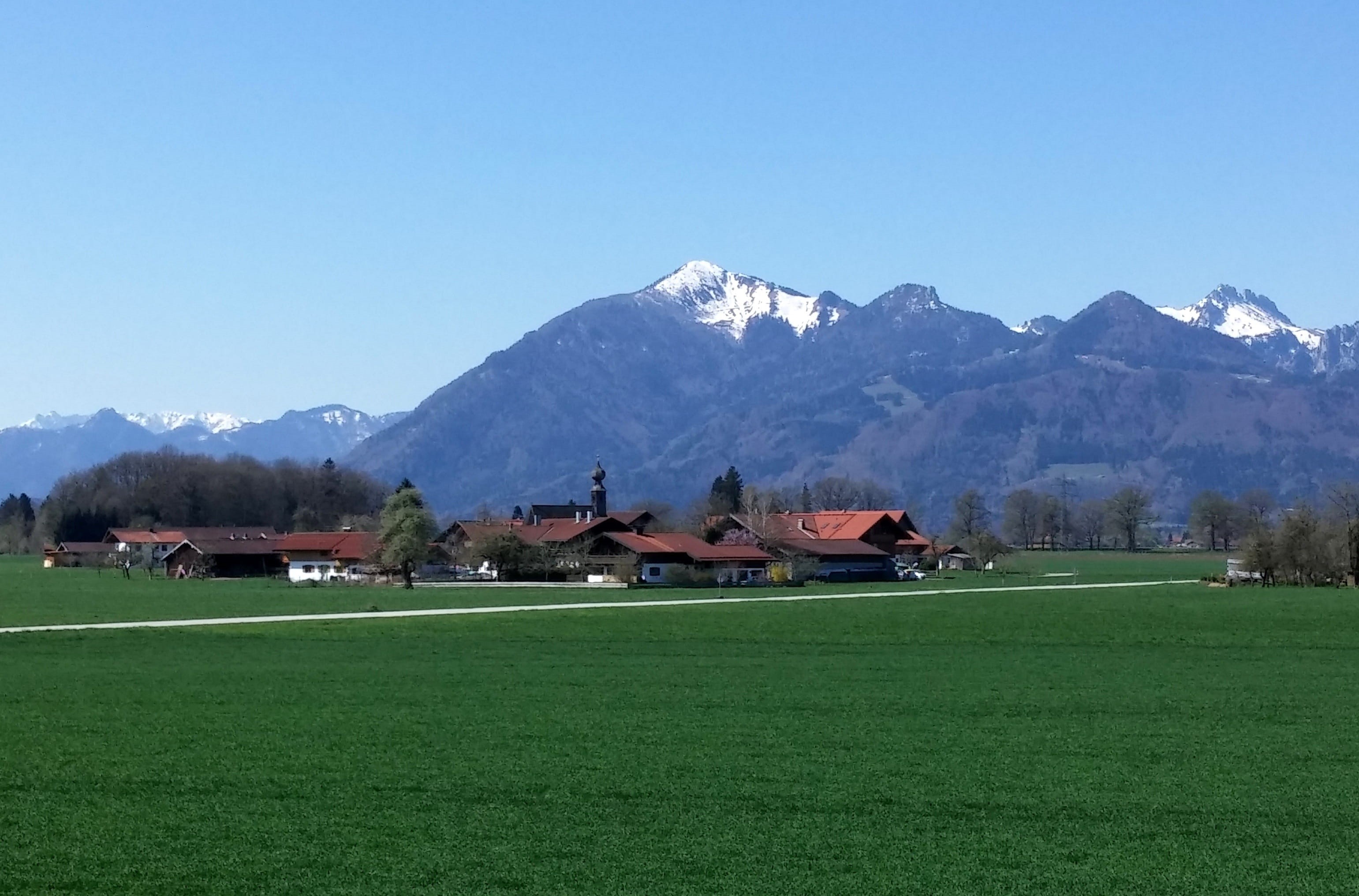 architecture, Chiemgau Alps, bavaria, scenics, house, village, beauty in nature, environment, nature, outdoors, Overseas, land, built structure, building exterior, HD Wallpaper