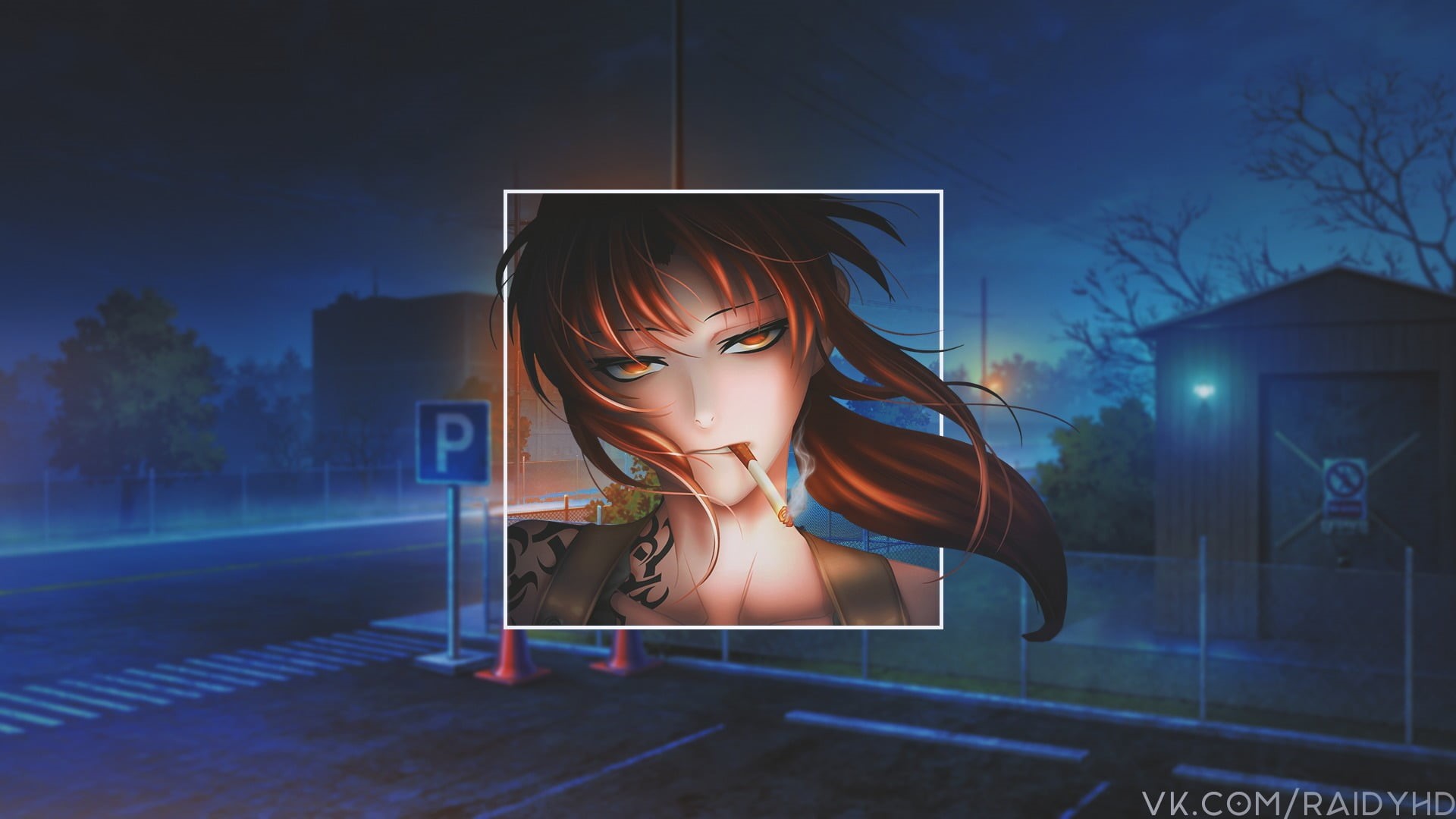 picture-in-picture, women, one person, real people, childhood, Black Lagoon, front view, human body part, young women, representation, anime girls, child, HD Wallpaper