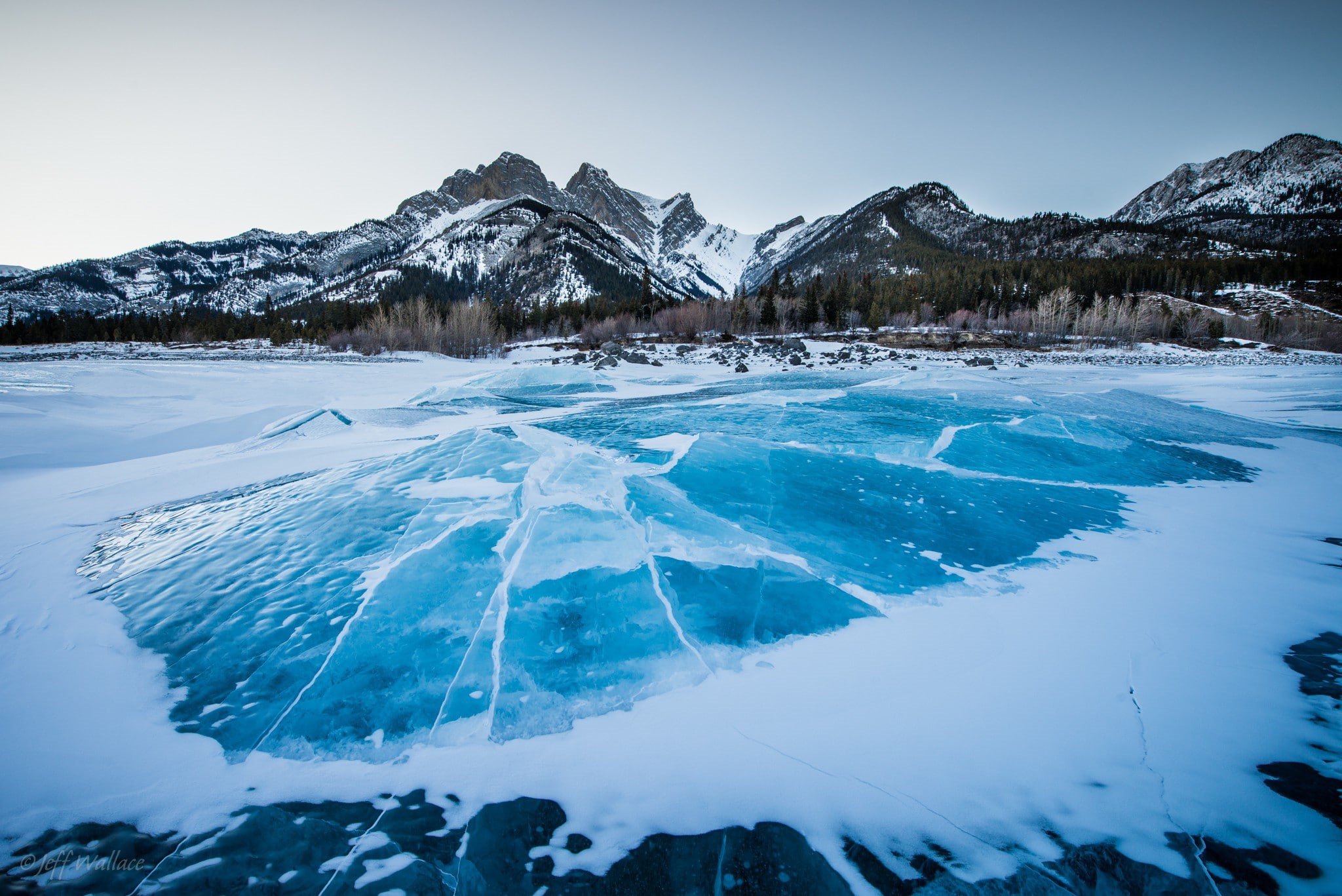 pyramid, blue, ice, wallace, 1080P, Jeff Wallace, mountains, Blue Pyramid, crack, jeff, HD Wallpaper