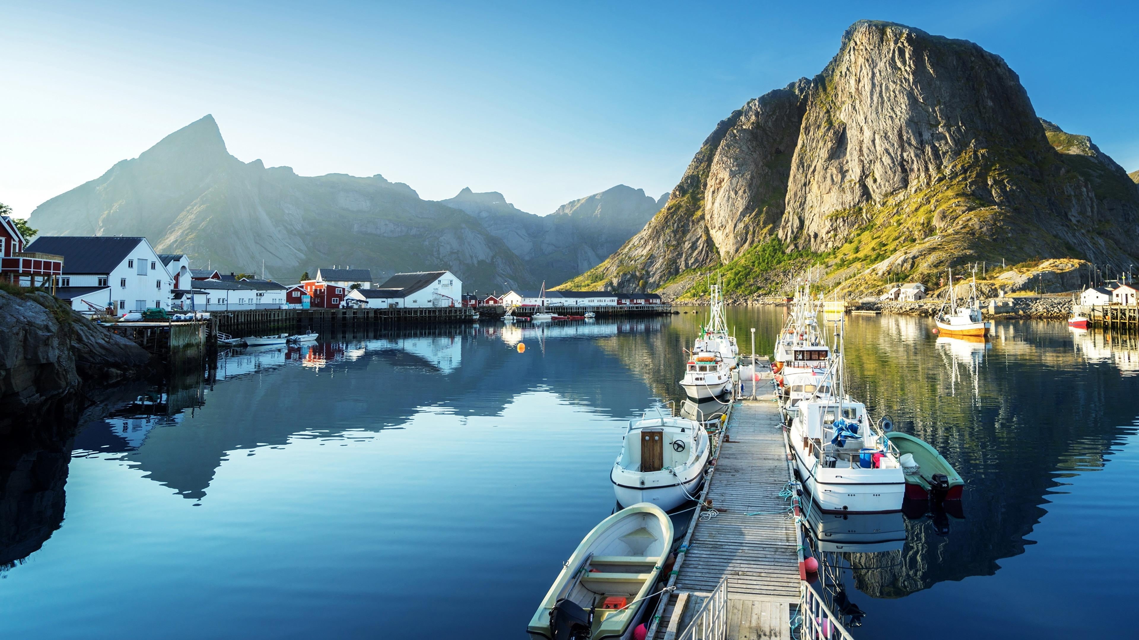 europe, sky, motorboat, formation, nautical vessel, water, moored, mount scenery, spring, tourism, mountain, transportation, lake, tranquil scene, day, HD Wallpaper