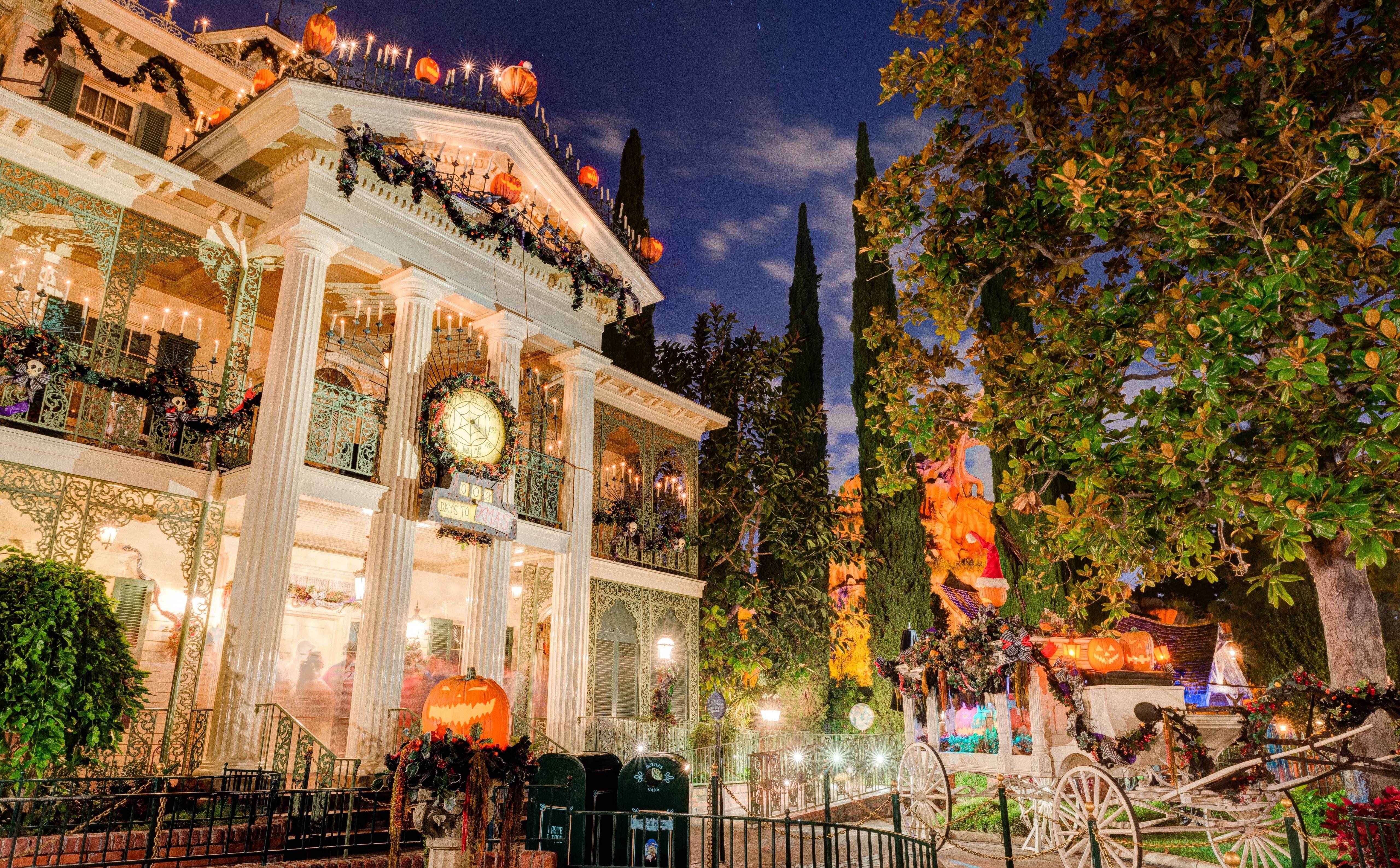 Halloween, tamron, city, Disney, halloweentime, Anaheim, nature, orangecounty, dusk, decorations, business, nikon, architecture, christmas market, California, HD Wallpaper
