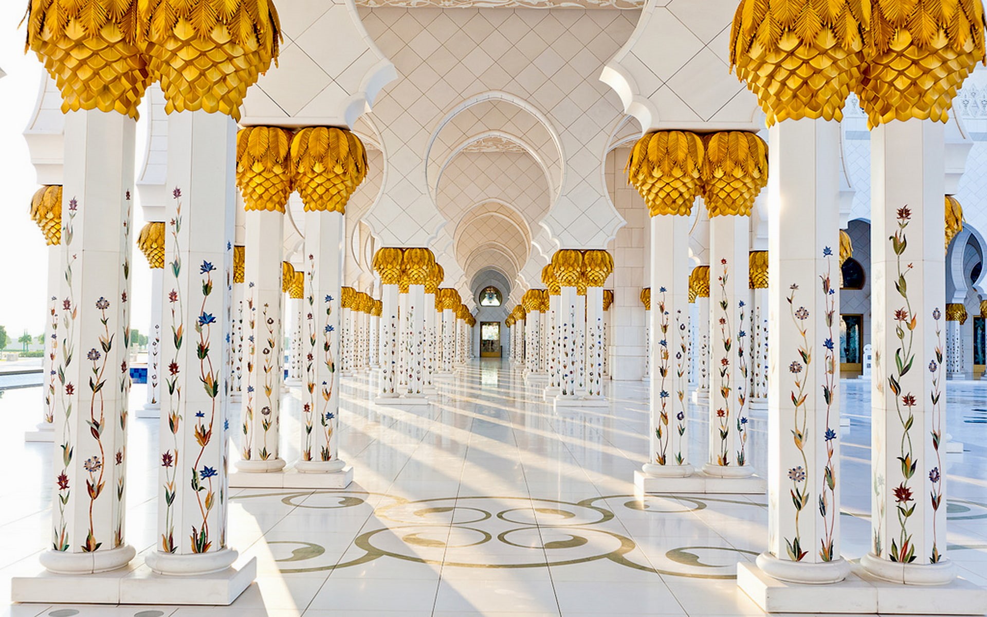 elements, decorative, columns, 1080P, hd, zayed, sheikh, marble, mosque, grand, dhabi, abu, HD Wallpaper