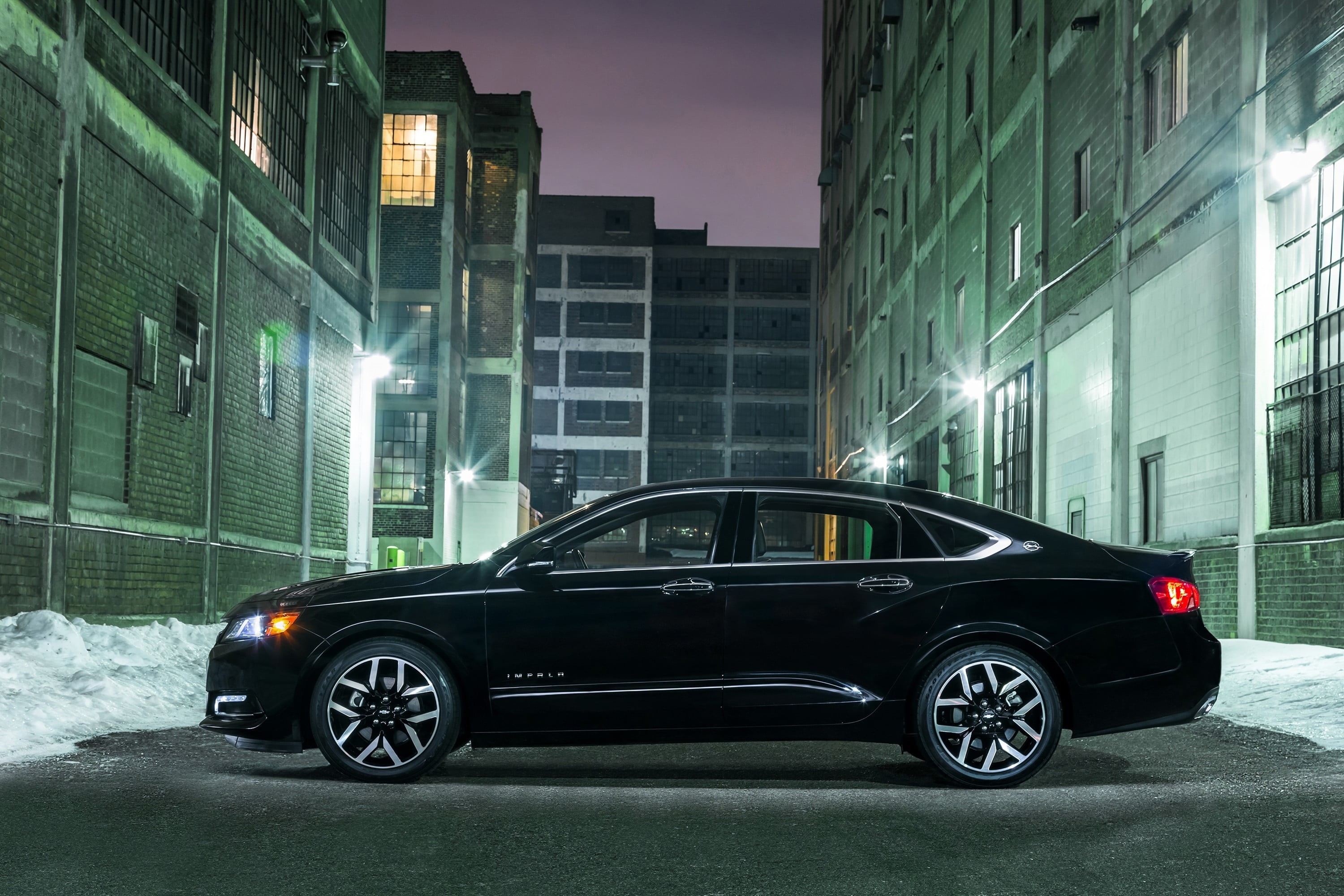 night, building exterior, illuminated, nature, motor vehicle, street, impala, land vehicle, blackout, residential district, building, Chevy, luxury, digital composite, HD Wallpaper