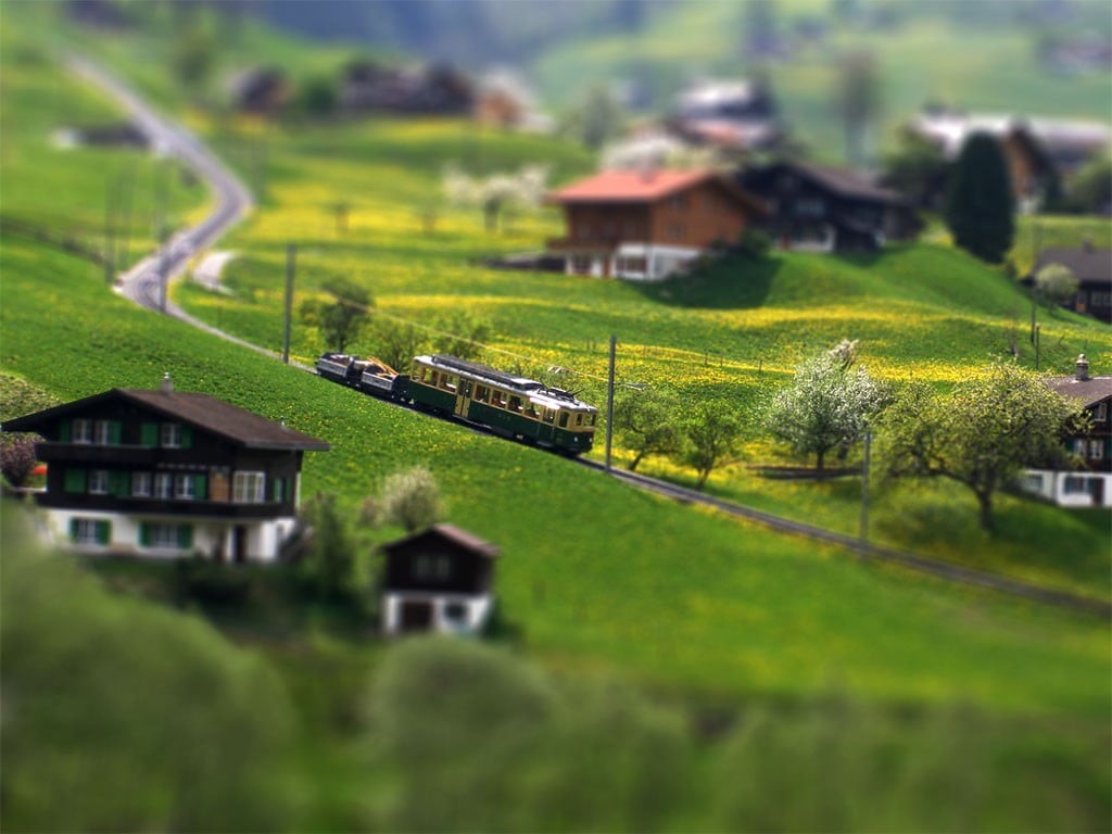 europe, valley, travel Destinations, nature, travel, Alps, agriculture, grass, green, asia, landscape, no people, mountain, beauty In Nature, land, hill, HD Wallpaper