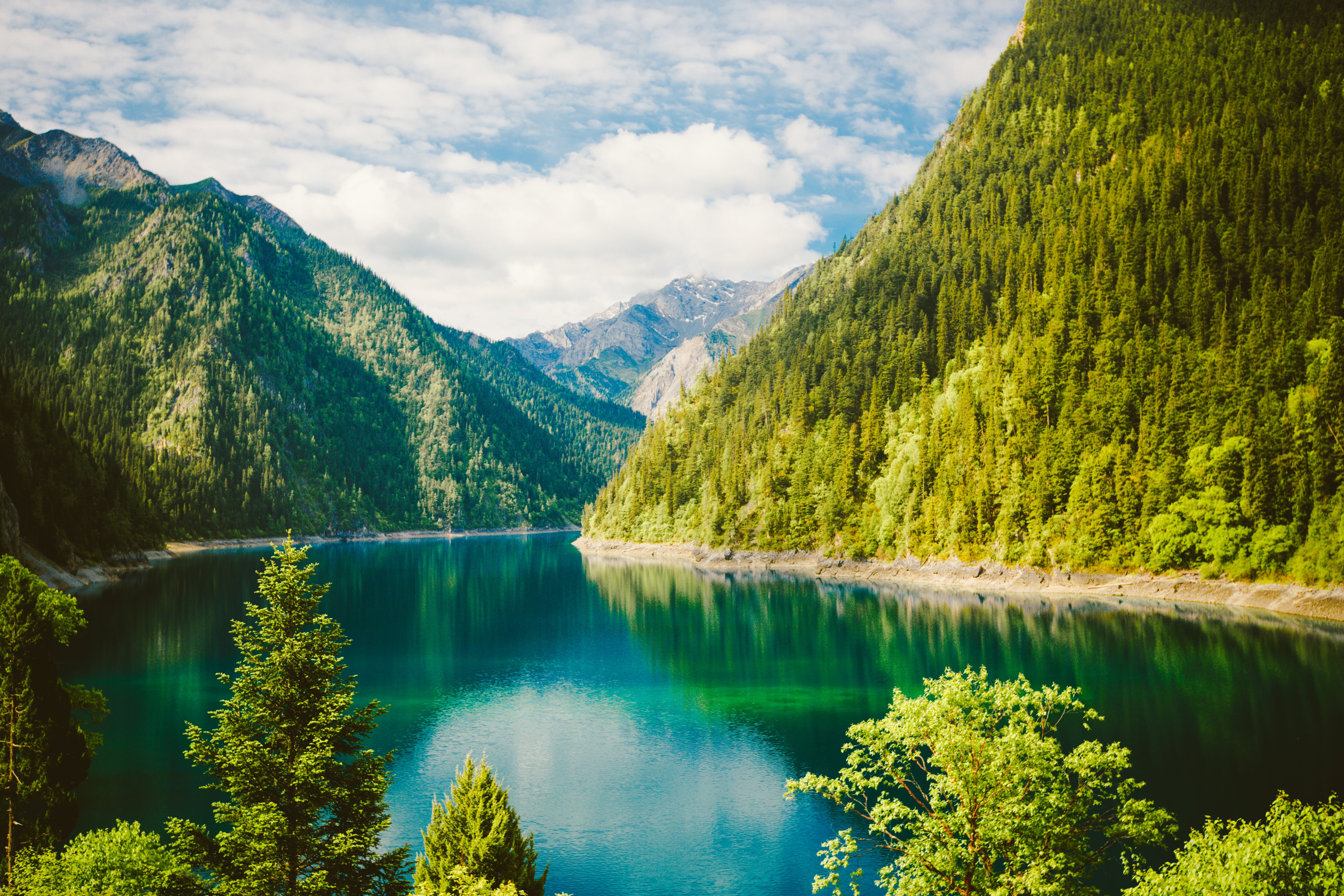 PREFECTURE, summer, sky, Landscape, scenics, ngawa, skies, outdoors, cloud, chine, nature, surrounded, european Alps, sichuan, canon  eos  5d, 5K, natural, HD Wallpaper