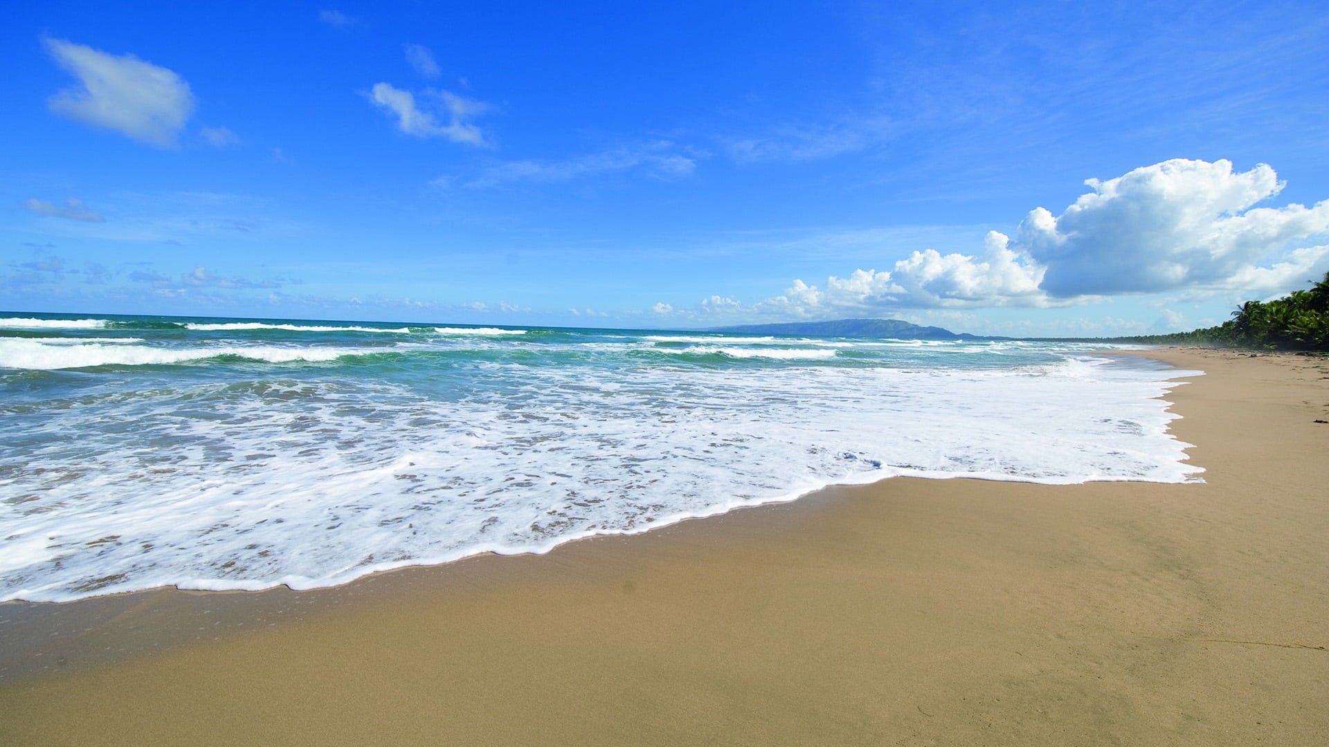 beach, sky, holiday, 1080P, sport, surfing, coast, summer, cloud - sky, tranquility, outdoors, island, horizon over water, hot, aquatic sport, water, scenic, HD Wallpaper