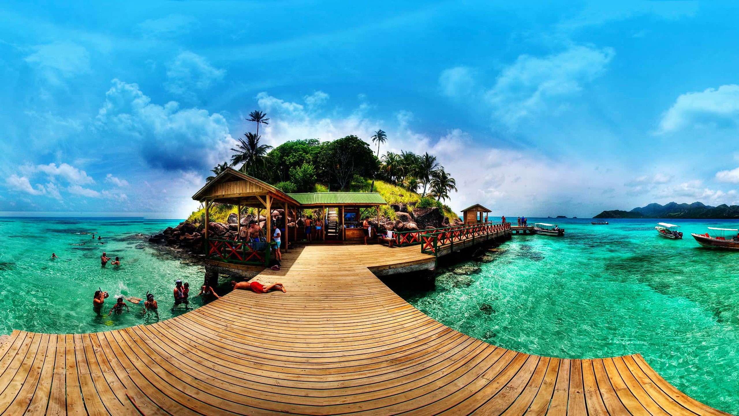 america, island, summer, sea, 2K, hd, colombia, koralnen, san, andres, caribbean, HD Wallpaper