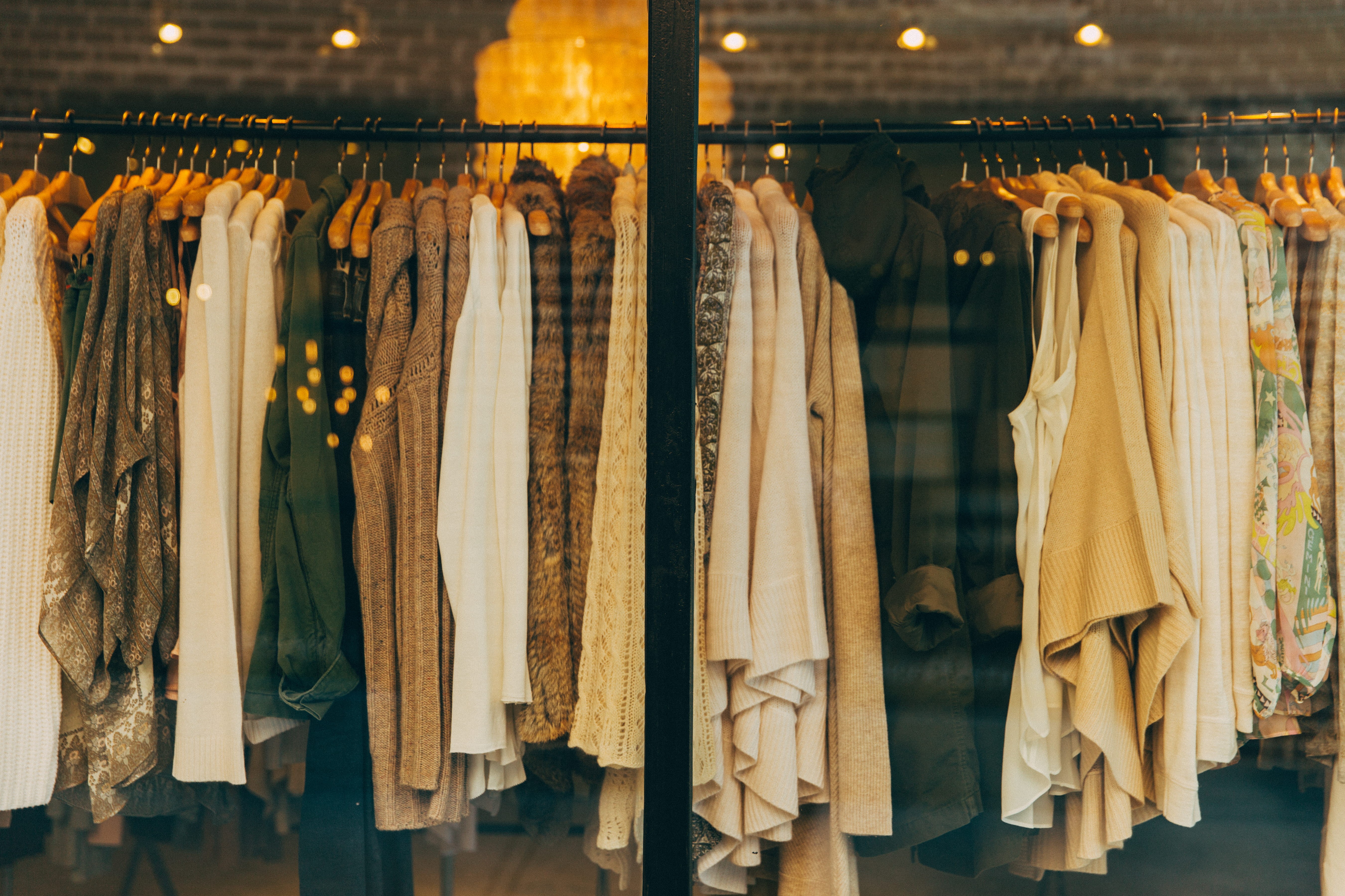 window, boutique, consumerism, color, shopping, coathanger, vintage, wardrobe, urban, coat hanger, large group of objects, 5K, hanger, store, lot, clothing, HD Wallpaper