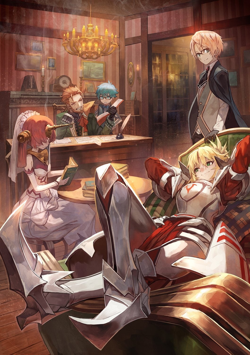 adult, arts culture and entertainment, activity, sitting, store, seat, mannequin, Fate Series, Berserker of Black, Mordred (Fate/Apocrypha), architecture, Phone HD Wallpaper