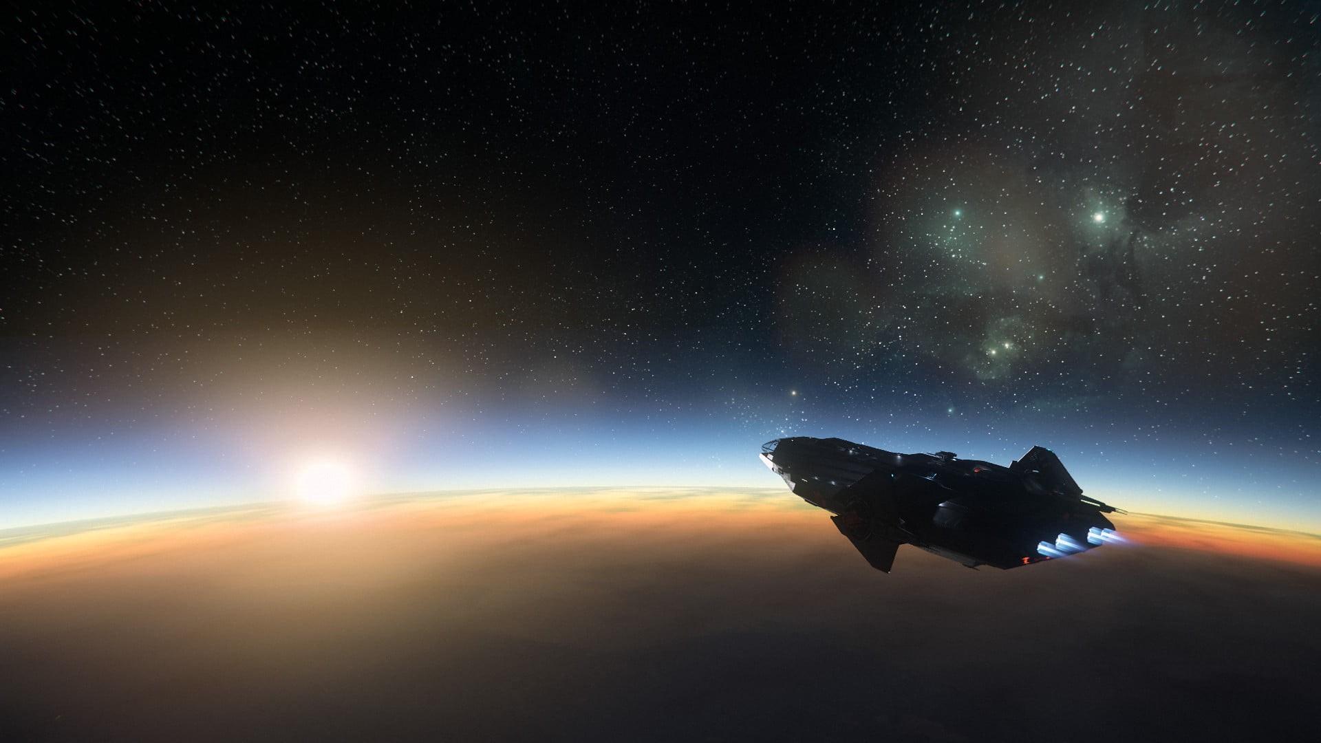 space, video games, anvil aerospace, stars, Robert Space Industries, Starship Entertainment, star field, Anvil Carrack, Star Citizen, 1080P, HD Wallpaper