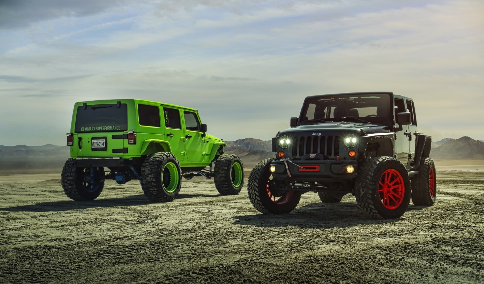 Jeep, Green, 1080P, Custom, Wheels, Function, Track, ADV1, Forged, Black, Wrangler, HD Wallpaper