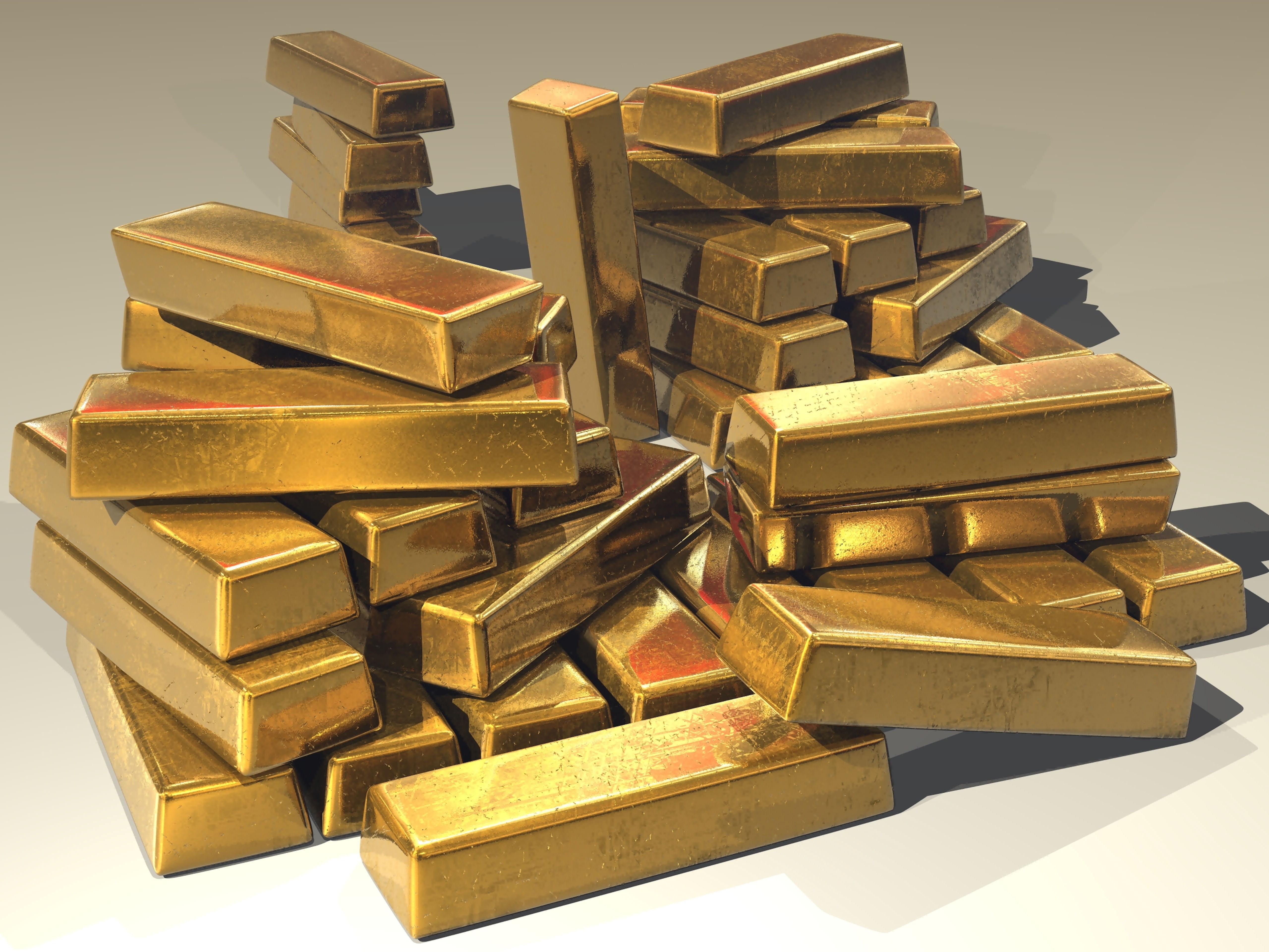 bullion, still life, 5K, finance, food and drink, ingot, ingots, lot, gold, food, stack, gray, shape, indoors, rich, precious, high angle view, golden, HD Wallpaper