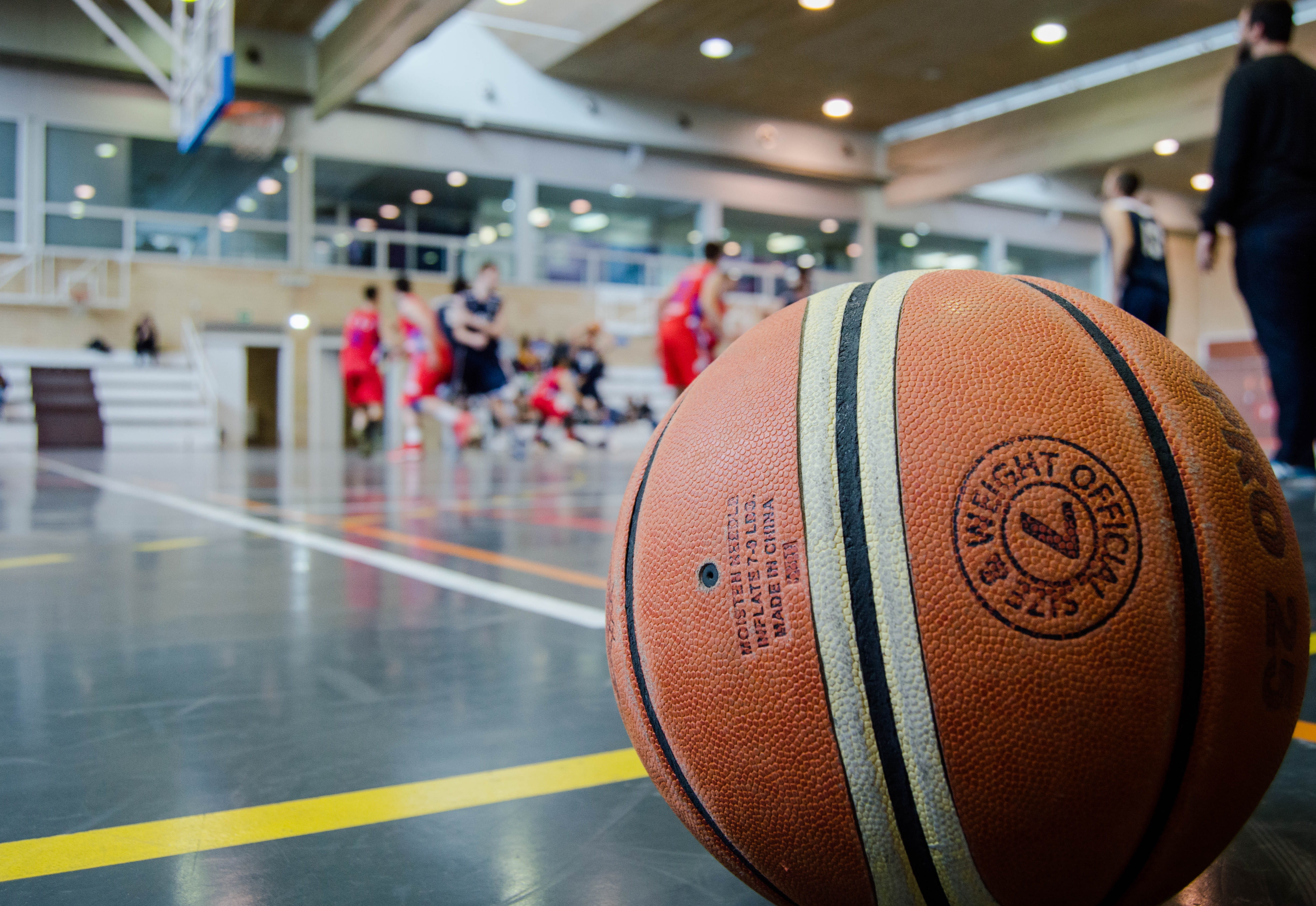 people, floor, athletes, game, exercise, pattern, close-up, players, competition, leisure activity, reflection, lights, sport, basketball, blur, relaxation, HD Wallpaper
