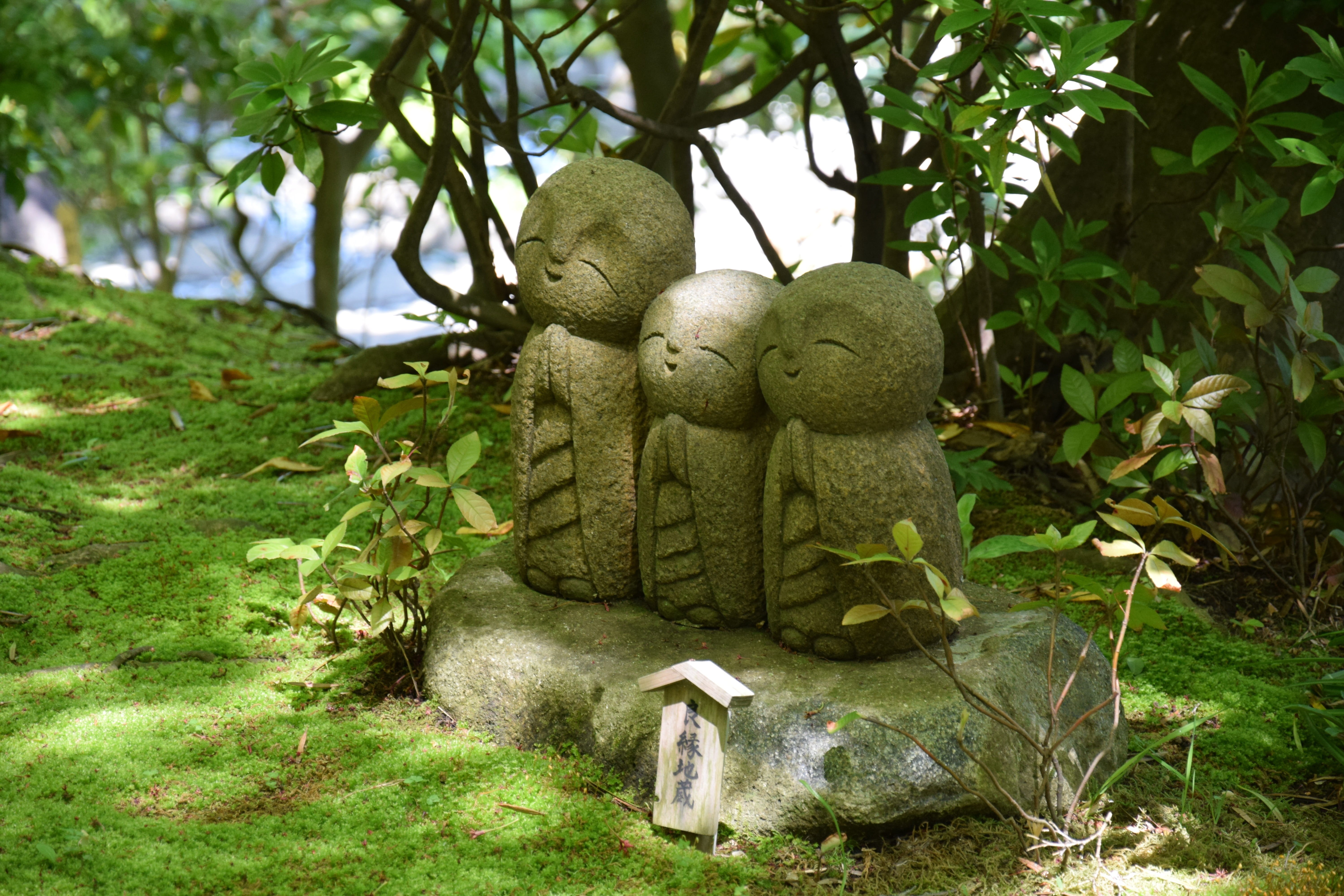 statue, mononoke, 5K, japan, romance, sculpture, fairies, craft, garden, creativity, rest, feng shui, forest, japanese garden, day, small figures, art and craft, HD Wallpaper