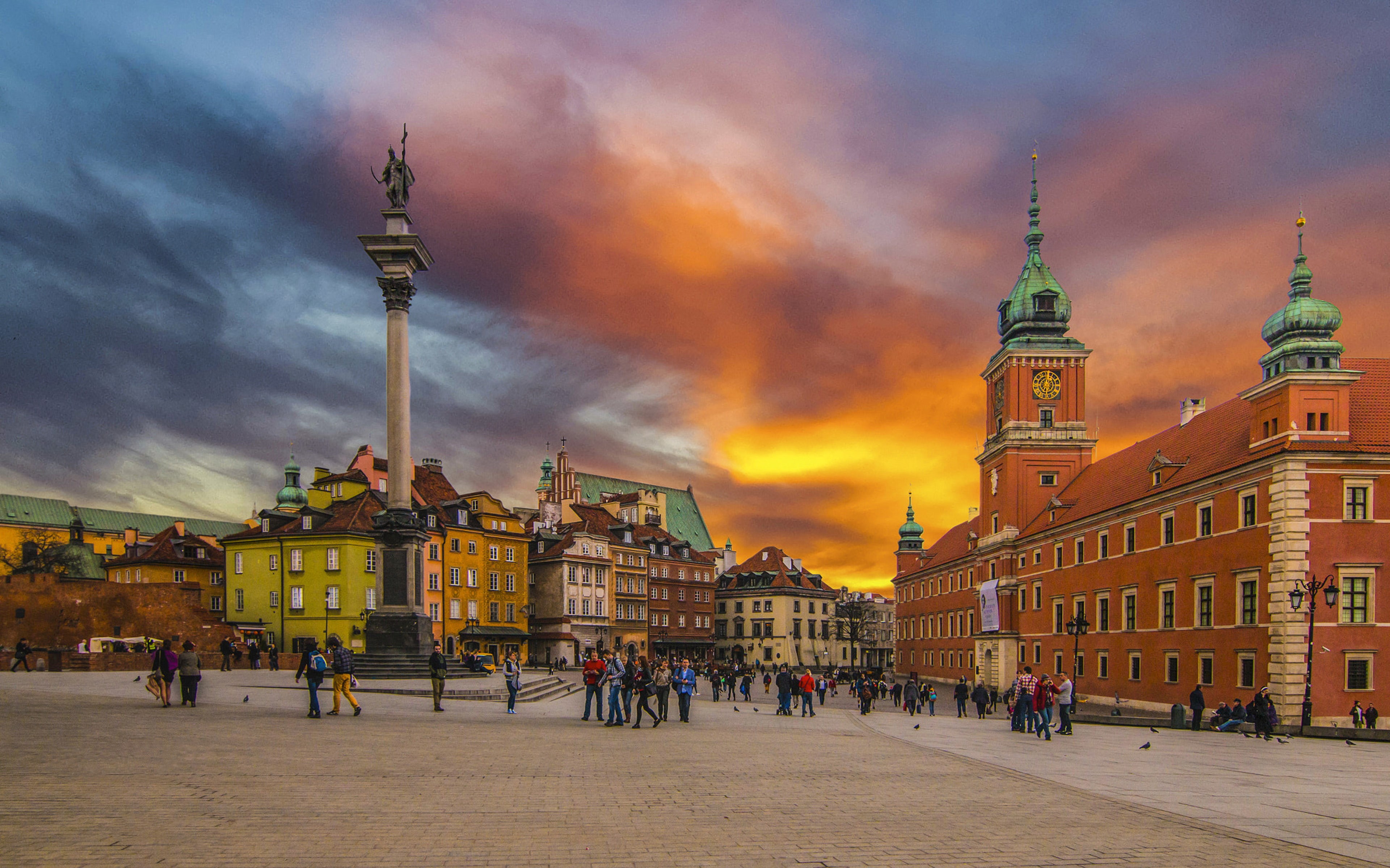 ultra, st, century, nearby, john, warsaw, town, s, dates, square, archcathedral, desktop, old, back, poland, hd, th, 4K, HD Wallpaper