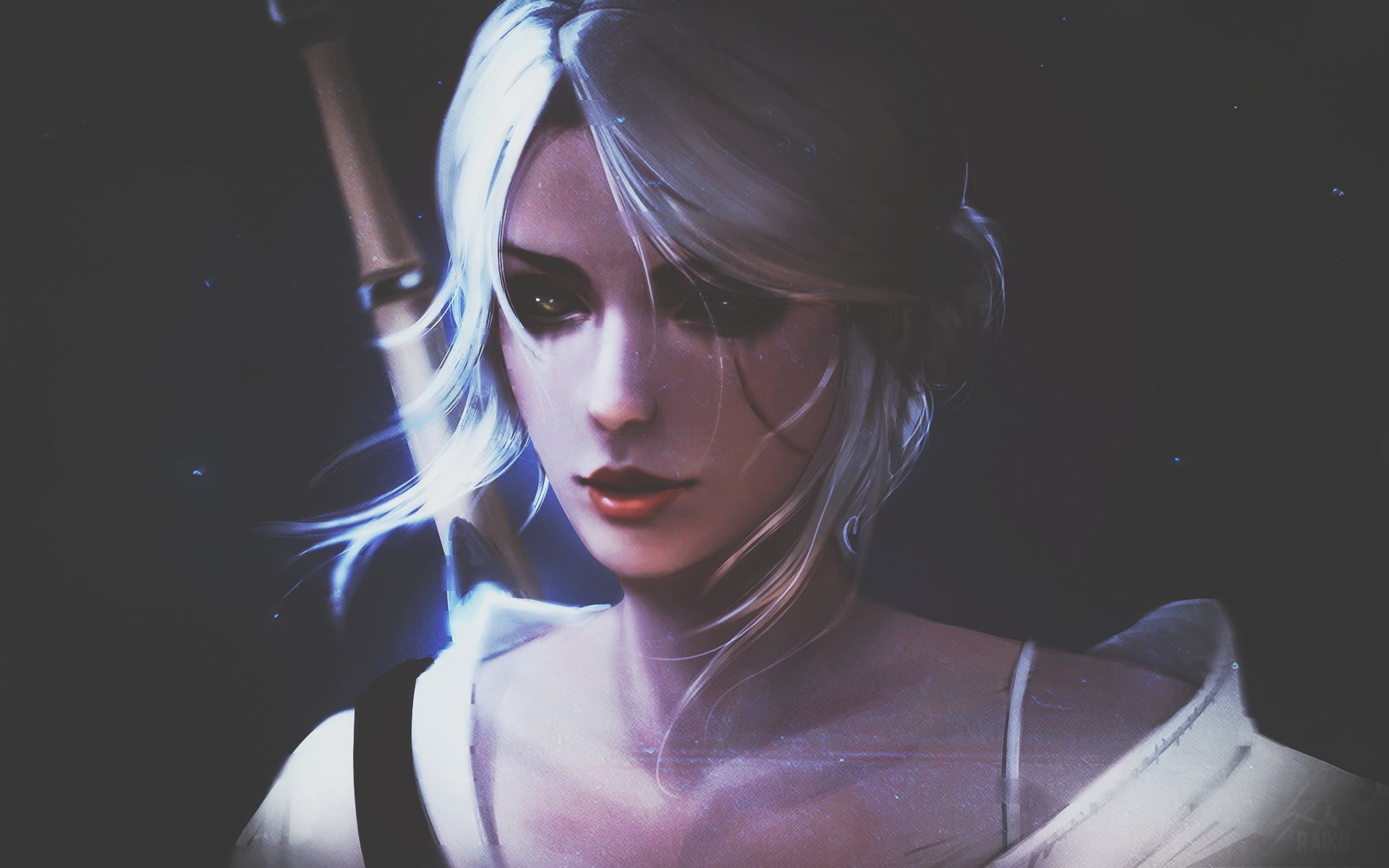 DeviantArt, looking, real people, headshot, lifestyles, make-up, portrait, indoors, beautiful woman, witcher, leisure activity, teenager, s, hairstyle, HD Wallpaper