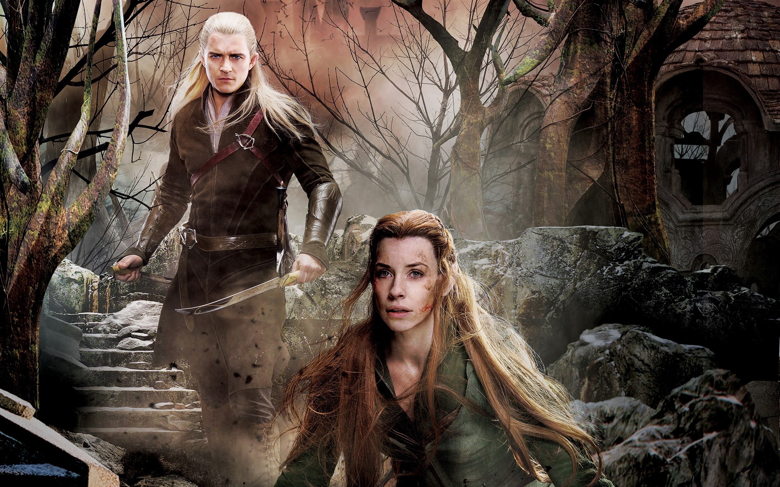 Hobbit, Lilly, Bloom, Armies, Orlando, Battle, 2K, Evangeline, Five, HD Wallpaper