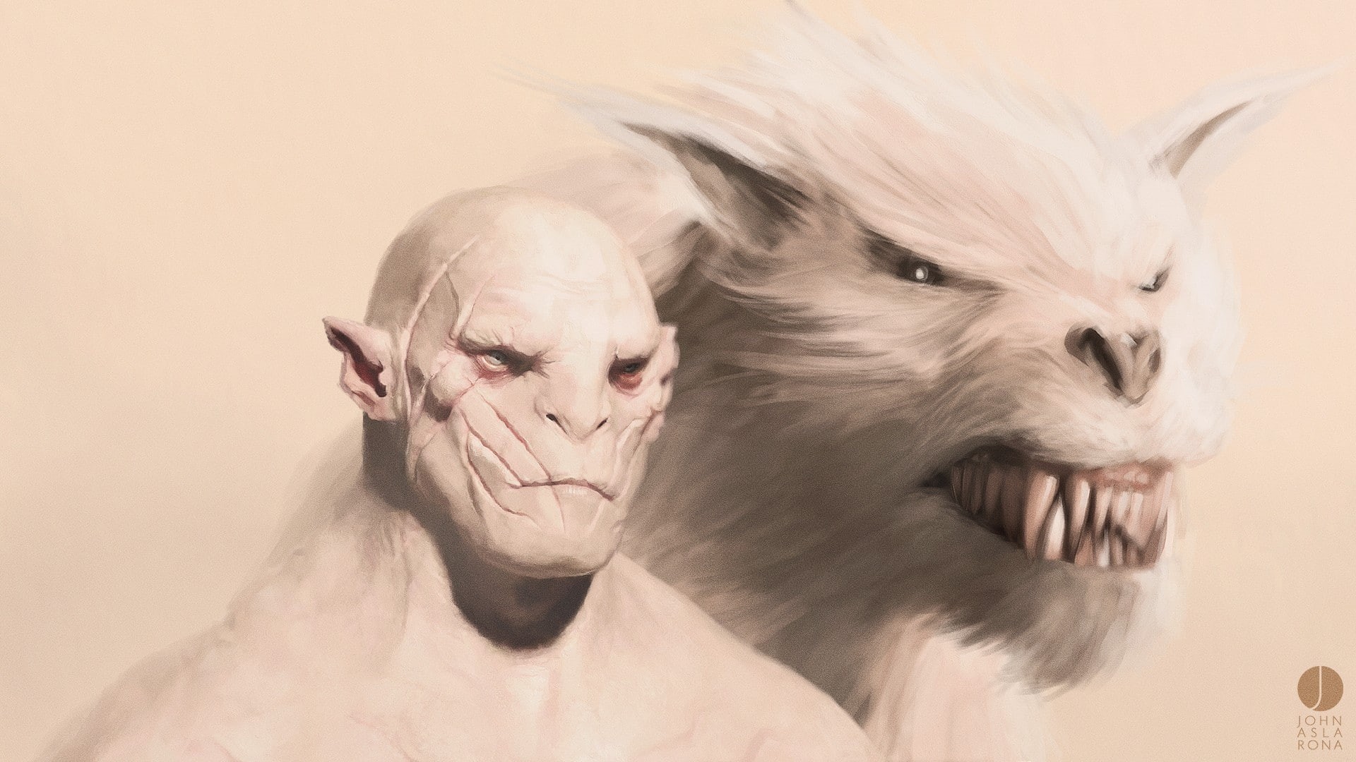 Azog the Defiler, The Hobbit, 1080P, movies, HD Wallpaper