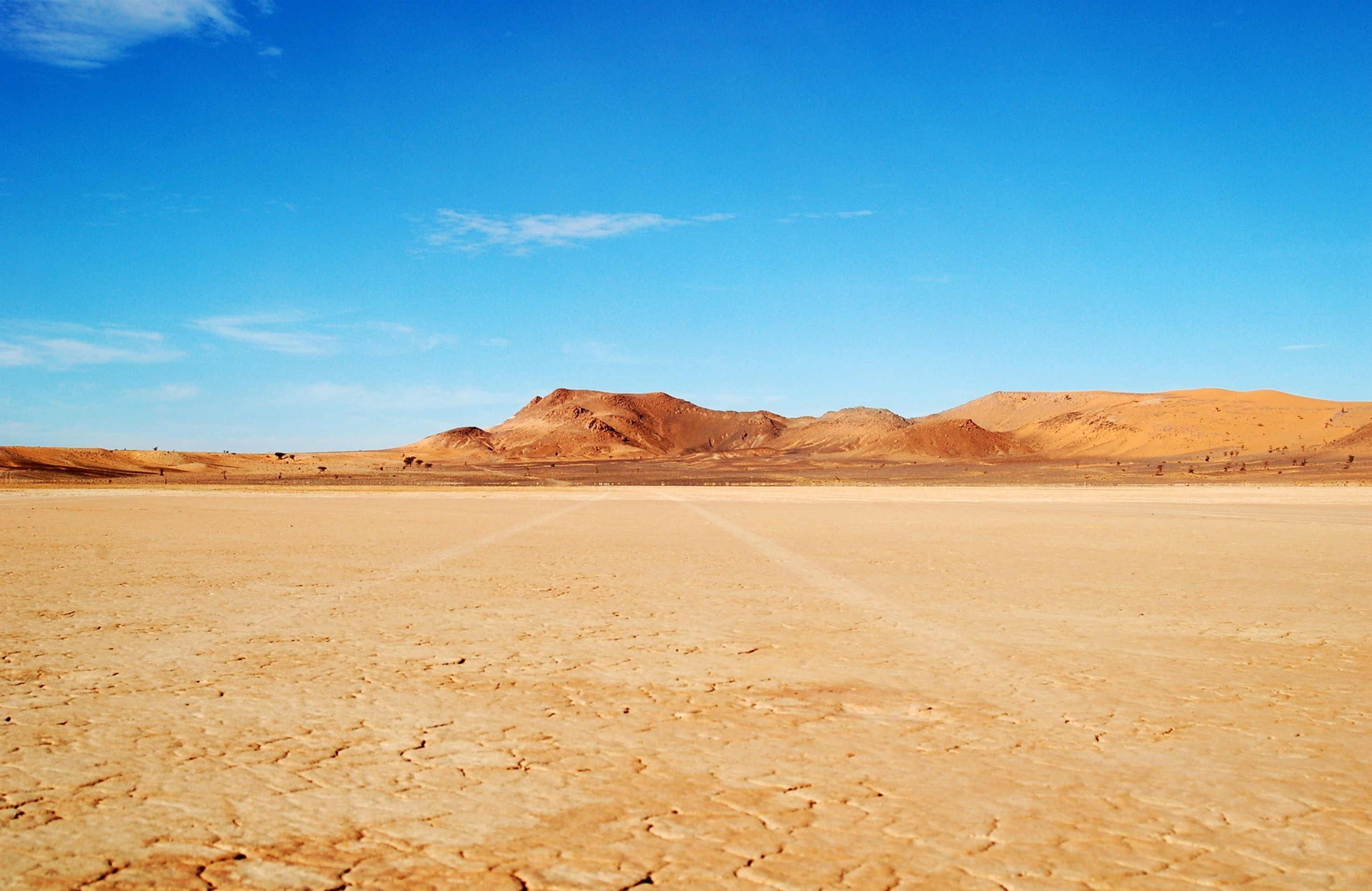 wildlife Reserve, background, hill, daytime, footprints, no people, dune, dirt, physical geography, morocco, dry, rock - Object, tranquility, HD Wallpaper