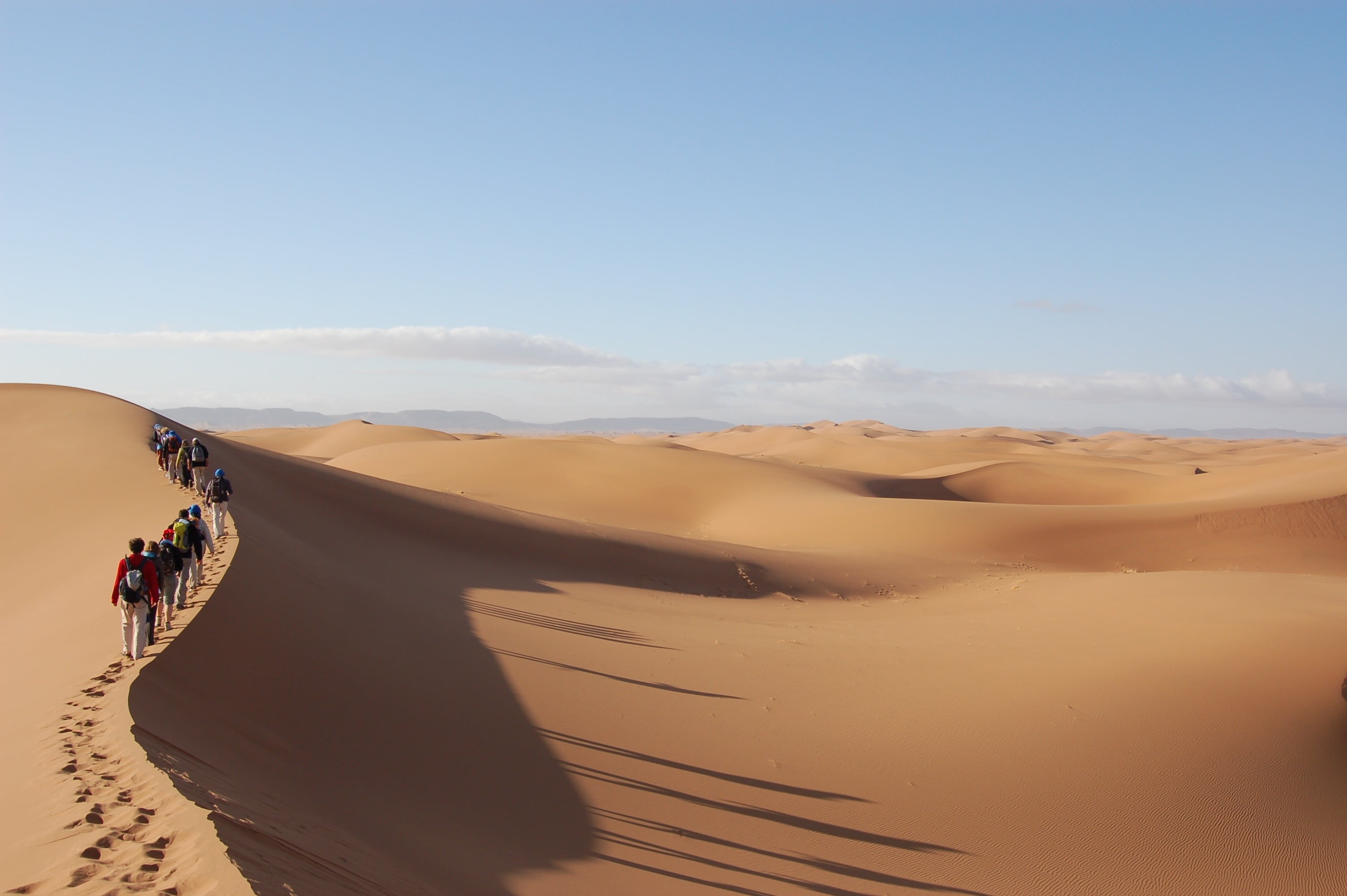 nature, arid climate, land, walking, remote, tourisn, non-urban scene, day, tranquil scene, dune, no people, desert, sand, climate, environment, scenics - nature, HD Wallpaper