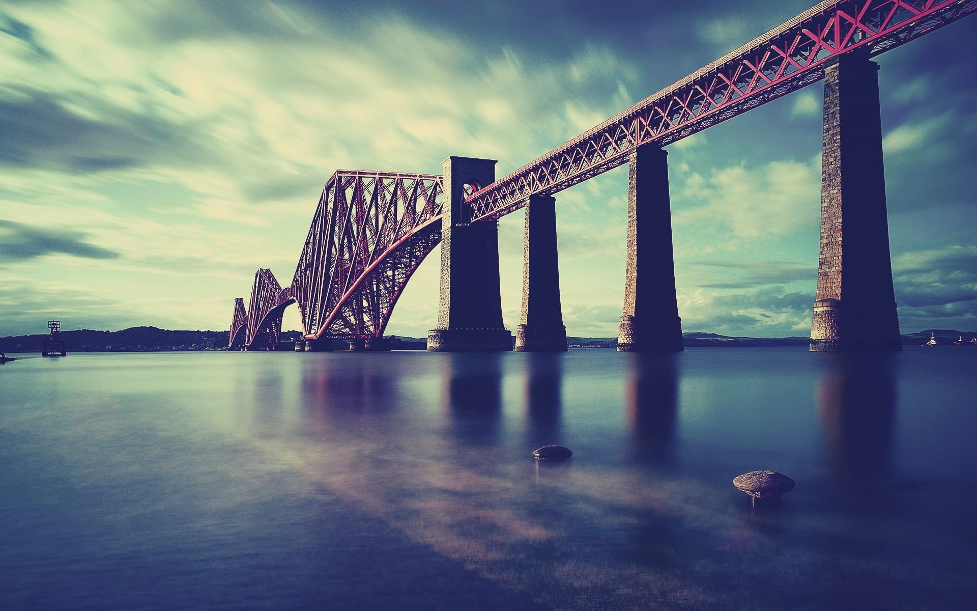 bridge, 1080P, Scotland, Forth Bridge, HD Wallpaper