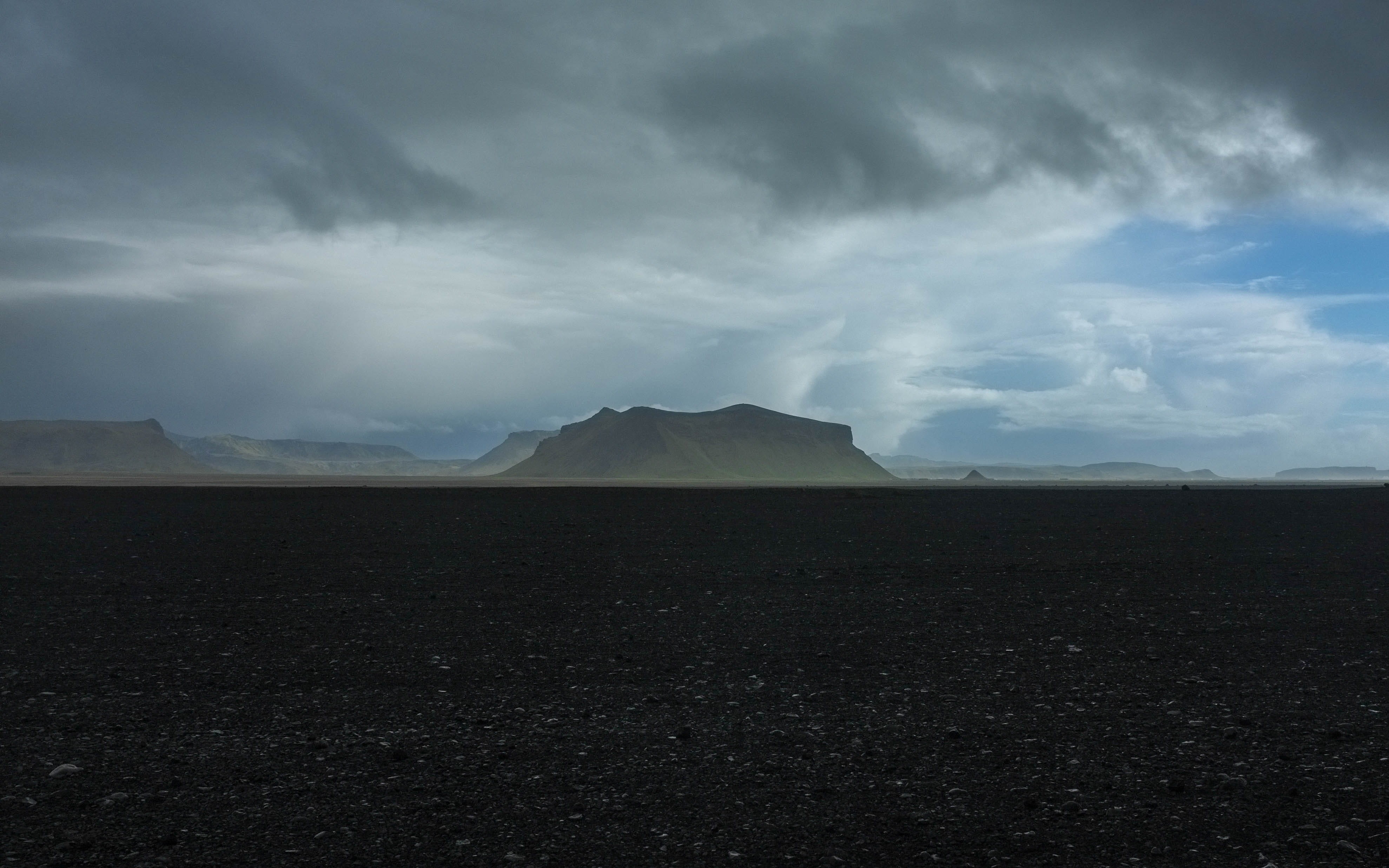 climate, scenics, rock formation, tranquility, cloud, focus, shallow, idyllic, remote, clouds, 4K, environment, landscape, thunderstorm, black, tranquil scene, HD Wallpaper