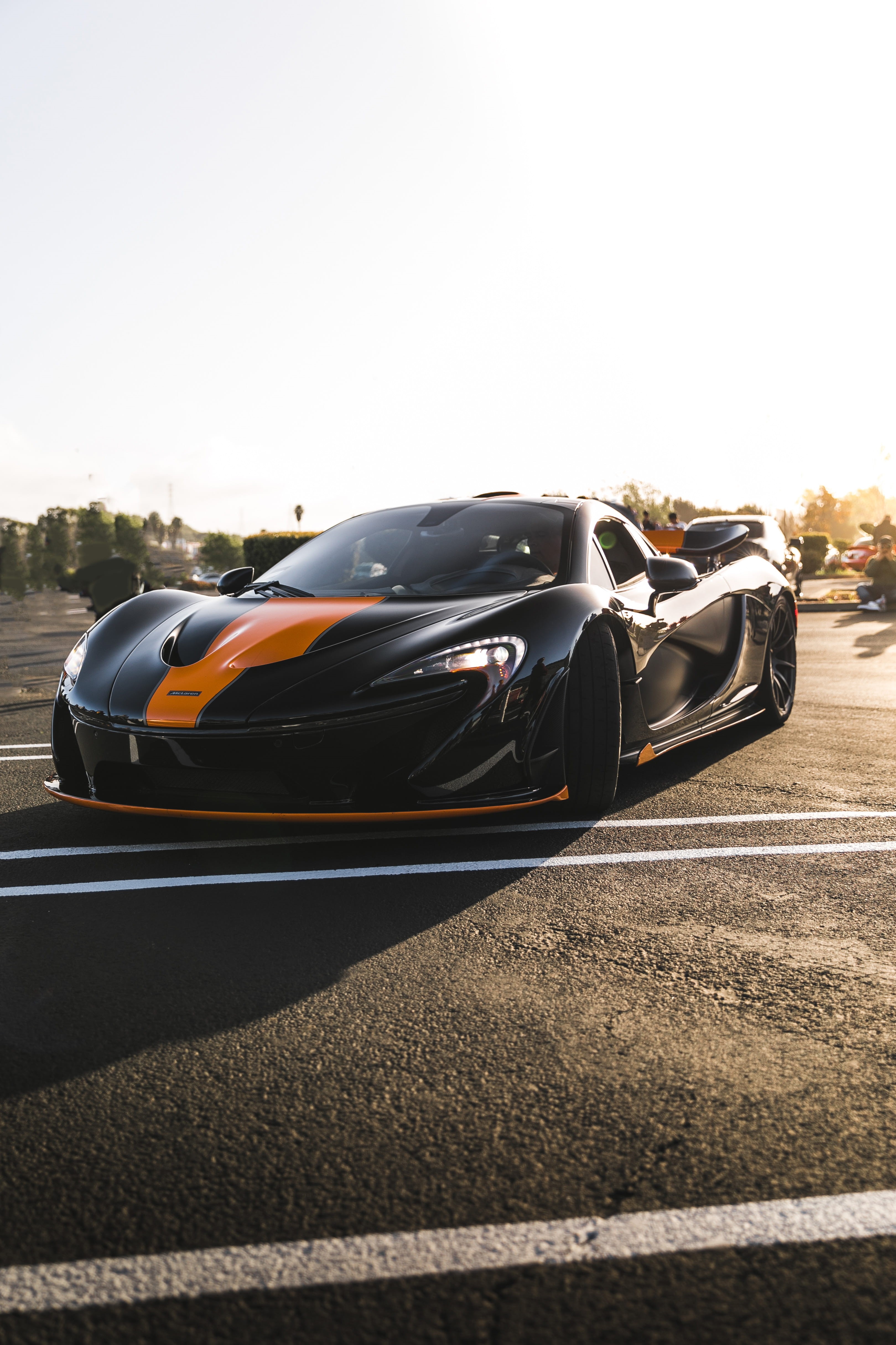 daytime, sports Car, performance Car, status Car, explore, luxurious, racecar, 4K, motorsport, car, motor Vehicle, engine, orange, road, technology, shiny, Phone HD Wallpaper