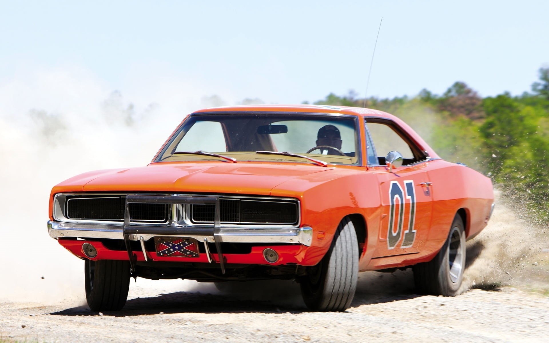 summer, Dodge, sports Car, General Lee, stationary, background, hazzard, american Culture, red, no People, engine, obsolete, driving, luxury, pick-up truck, HD Wallpaper